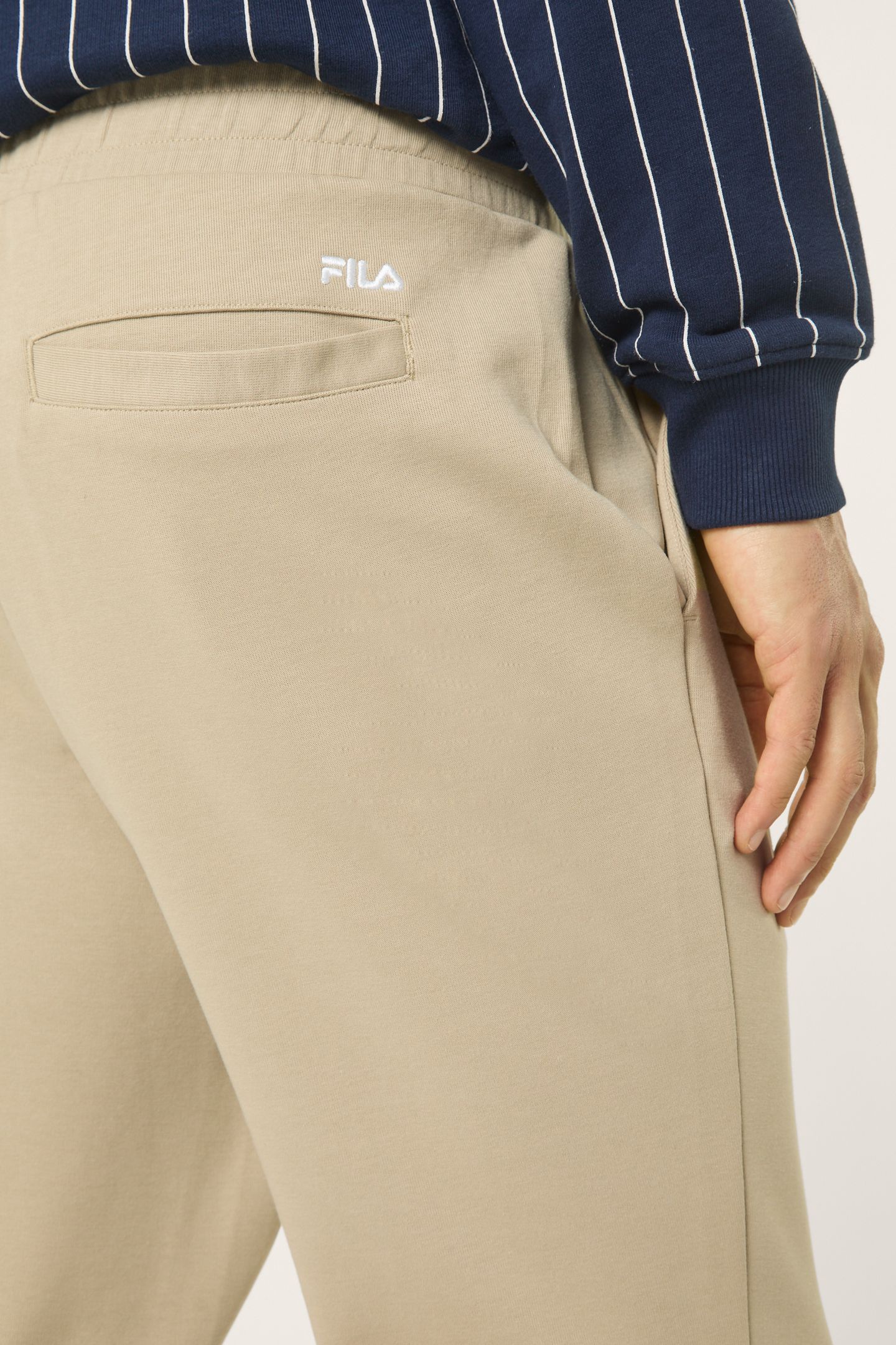 JOVENCAN SLIM CROPPED SMART SWEATPANTS WHITE PEPPER 6