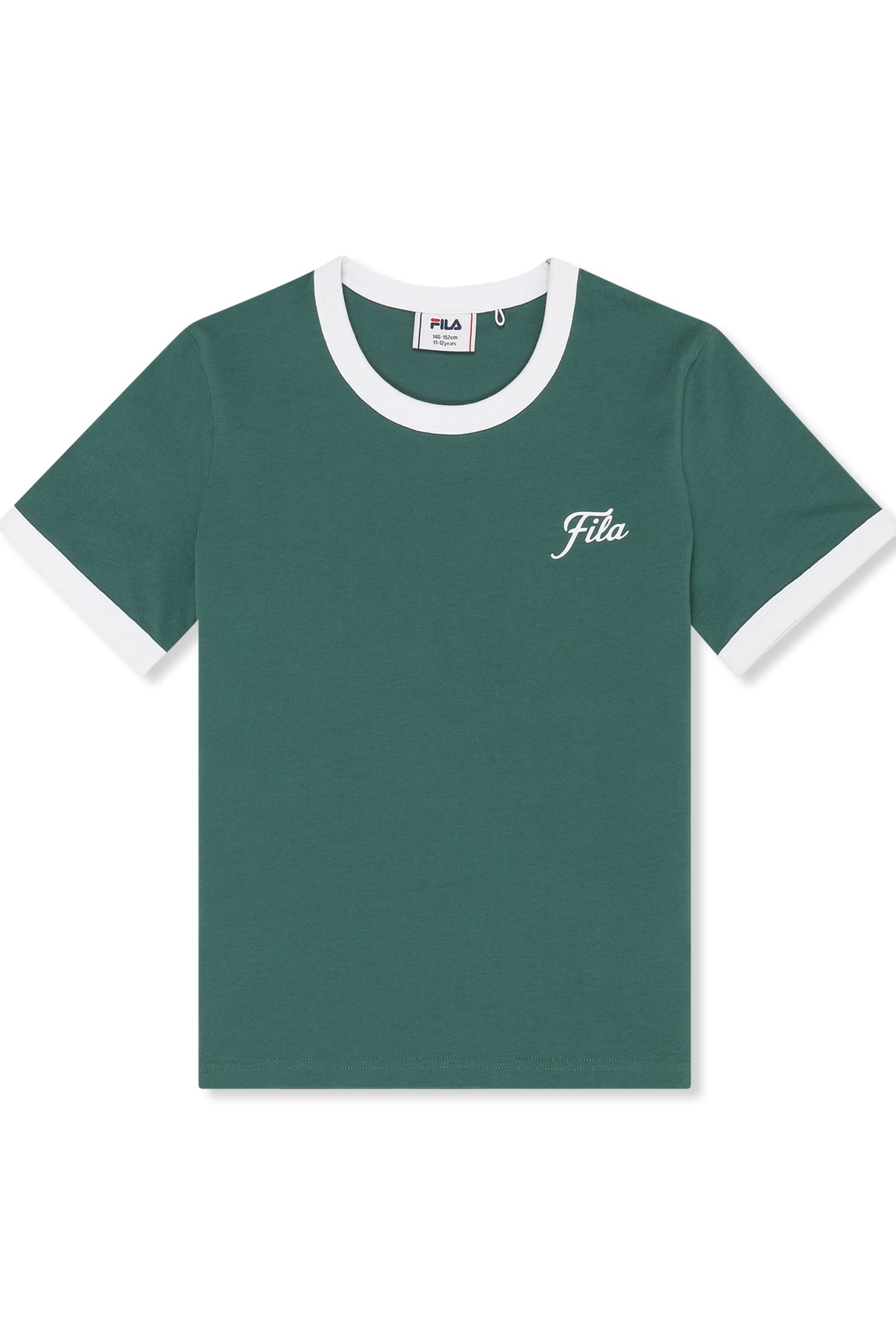 MARLIA REGULAR GRAPHIC RINGER T-SHIRT POSY GREEN 1