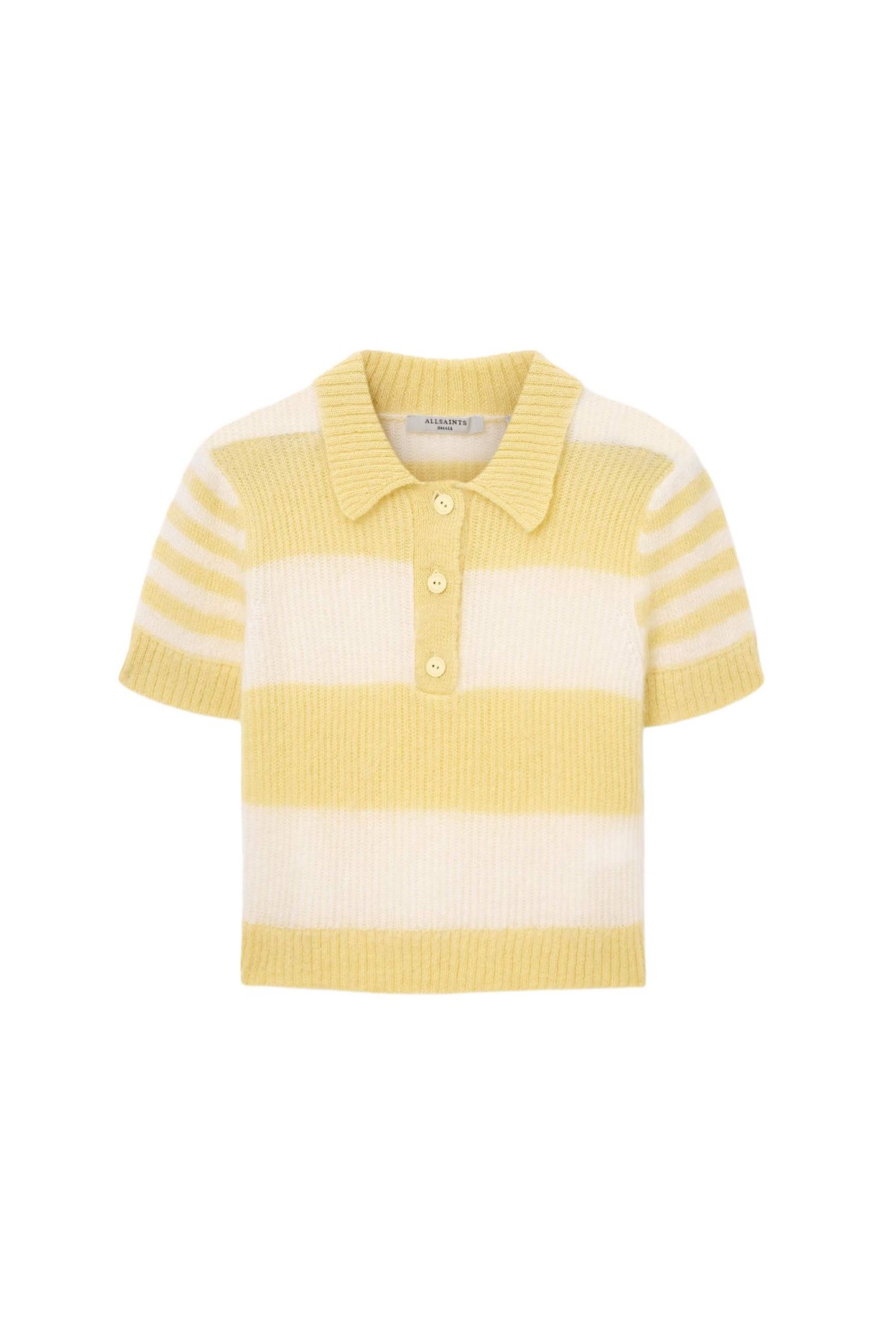CLEM POLO TEE HAY YELLOW/WHITE 6