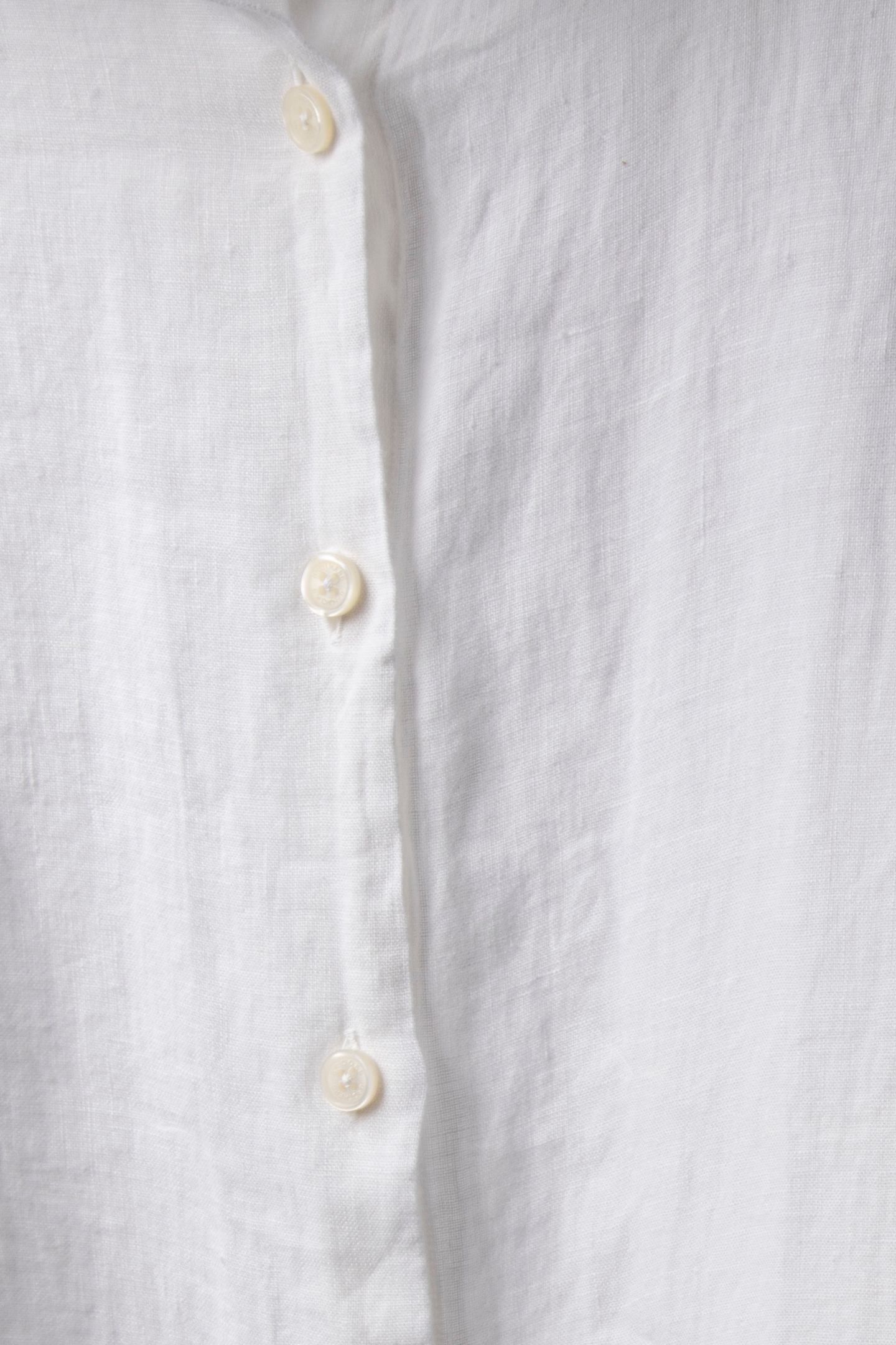LINEN PLAIN OVERSHIRT WHITE 6