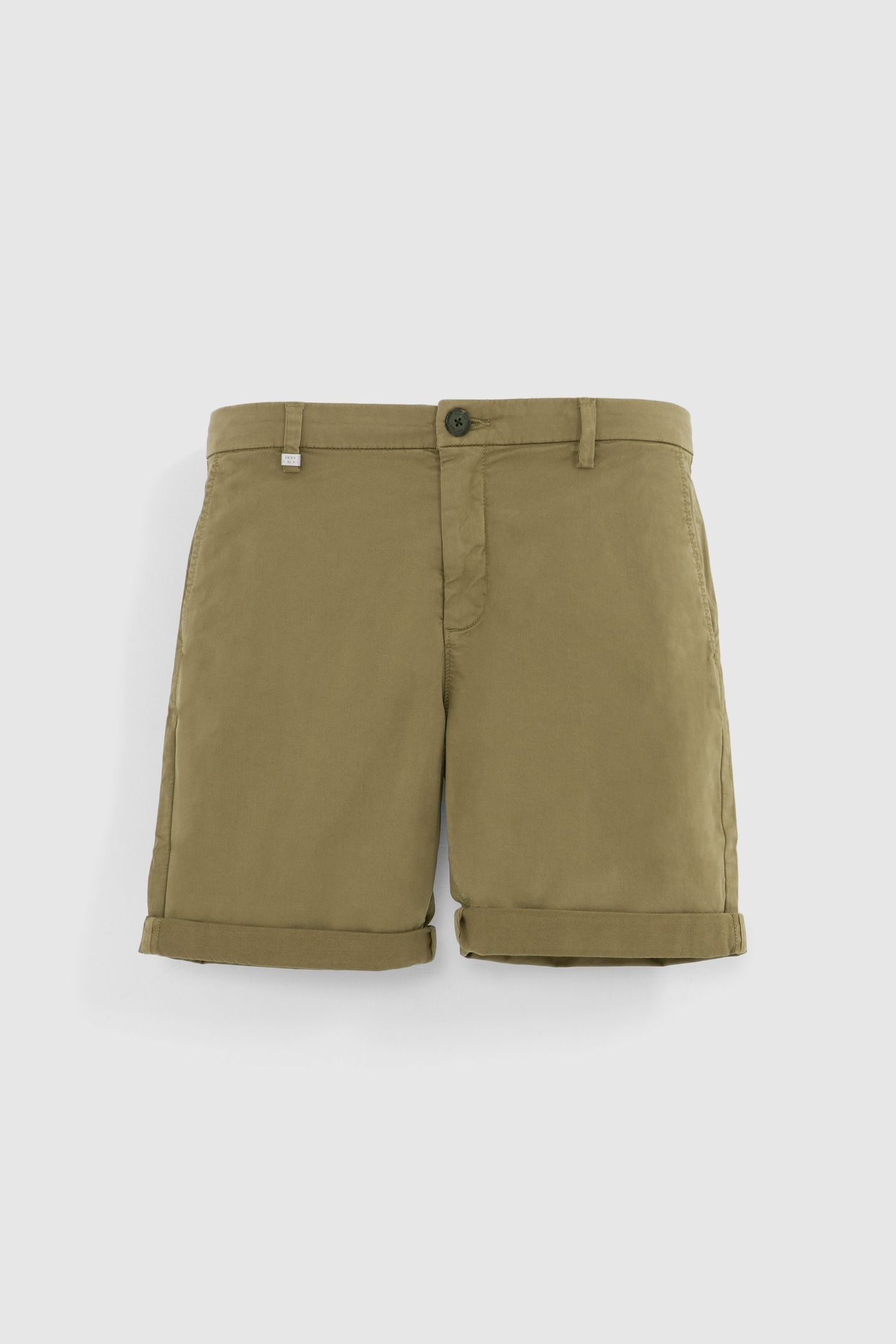 KHAKI TAPERED CHINO BERMUDAS 5