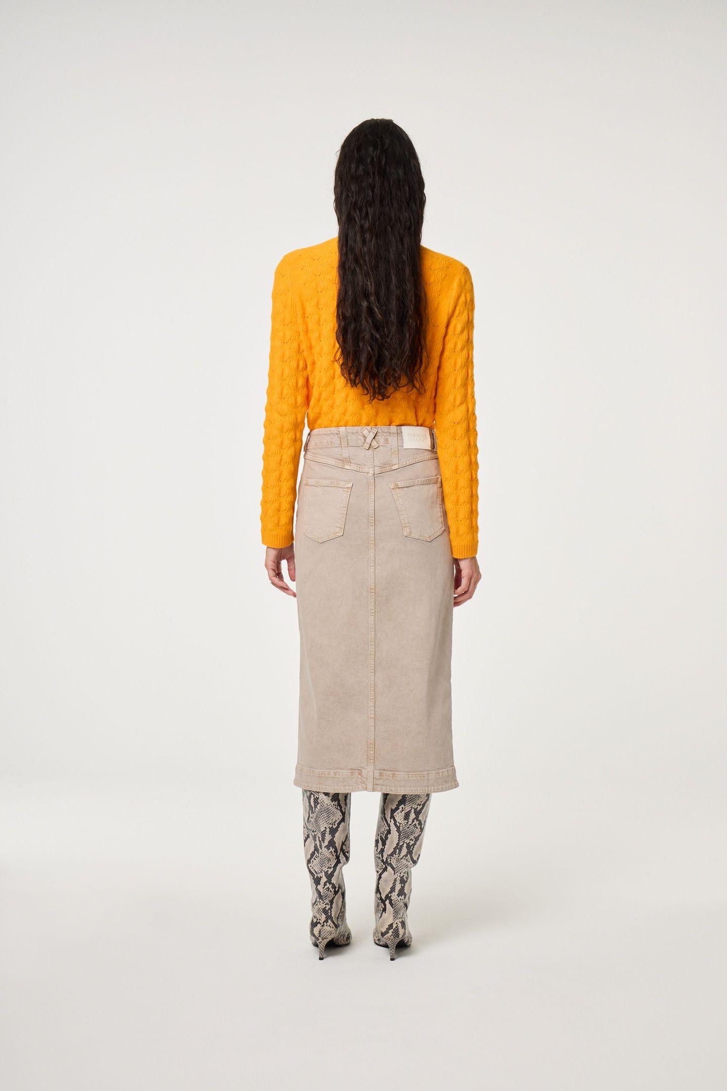CHELSEA CARDIGAN SOLAR ORANGE 3