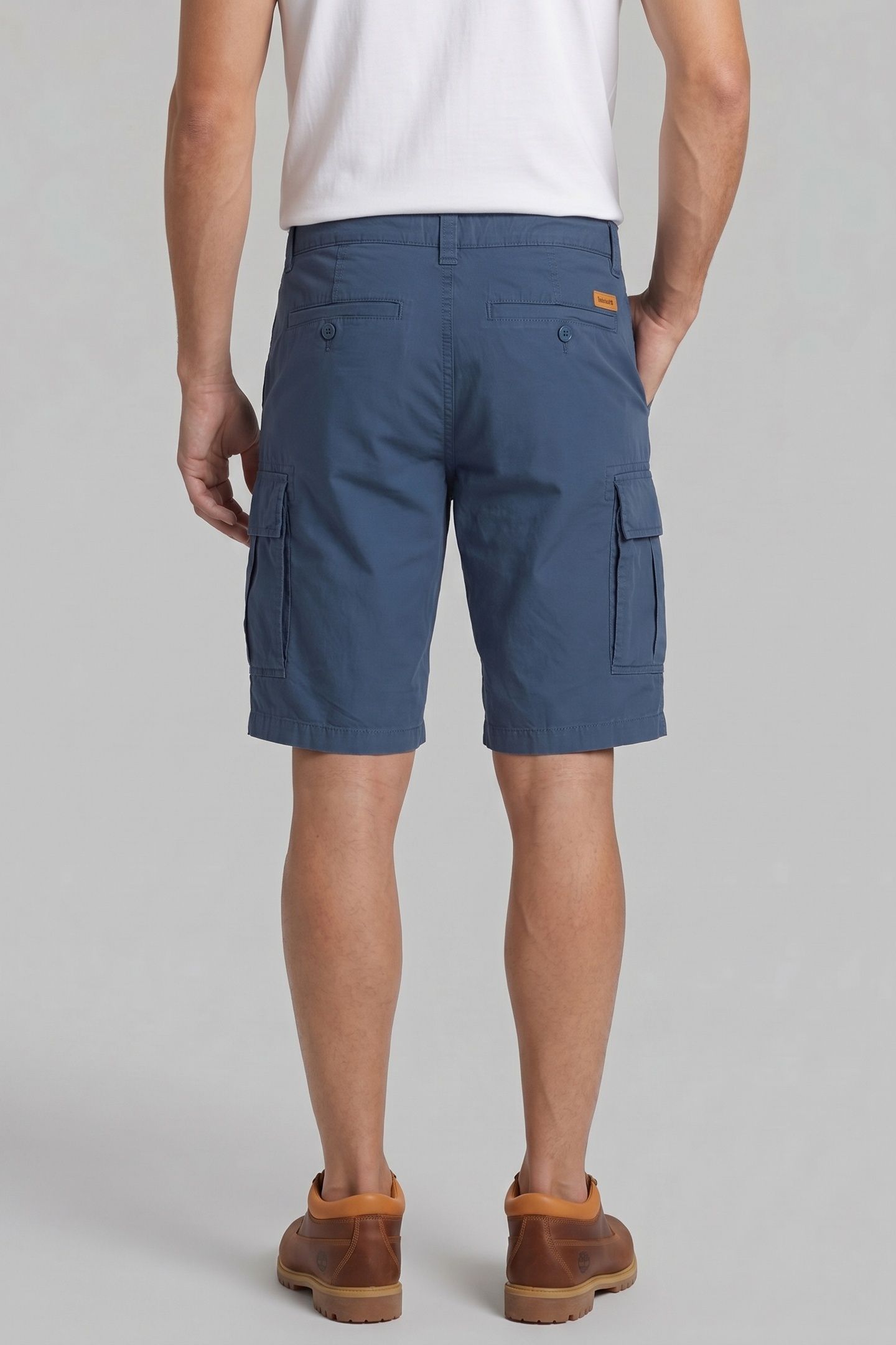 BROOKLINE POPLIN CARGO SHORT DARK DENIM 2