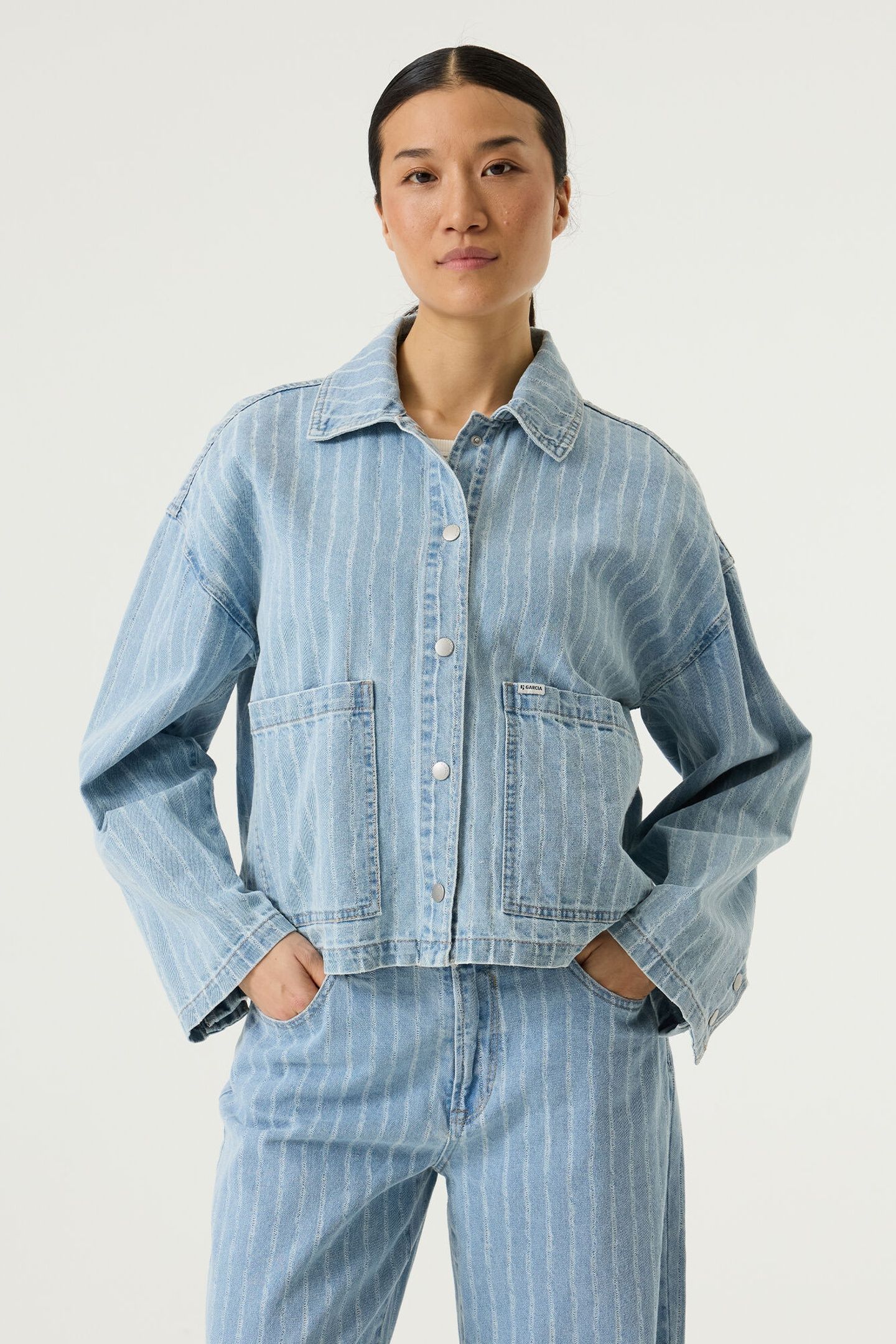 LADIES JACKET DENIM BLUE 1