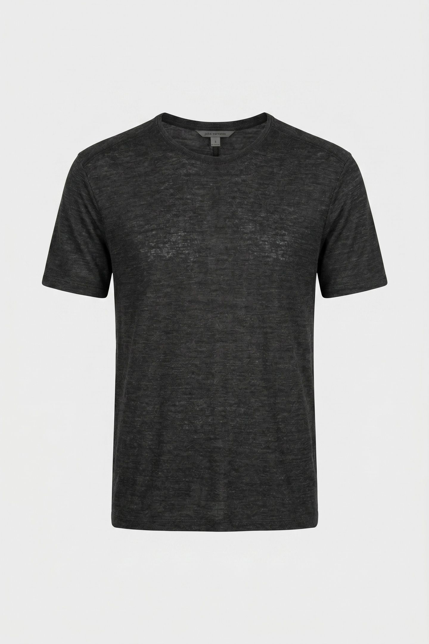 SANTAR REGULAR FIT SS CREW IN VIRGIN WOO CHARCOAL 3