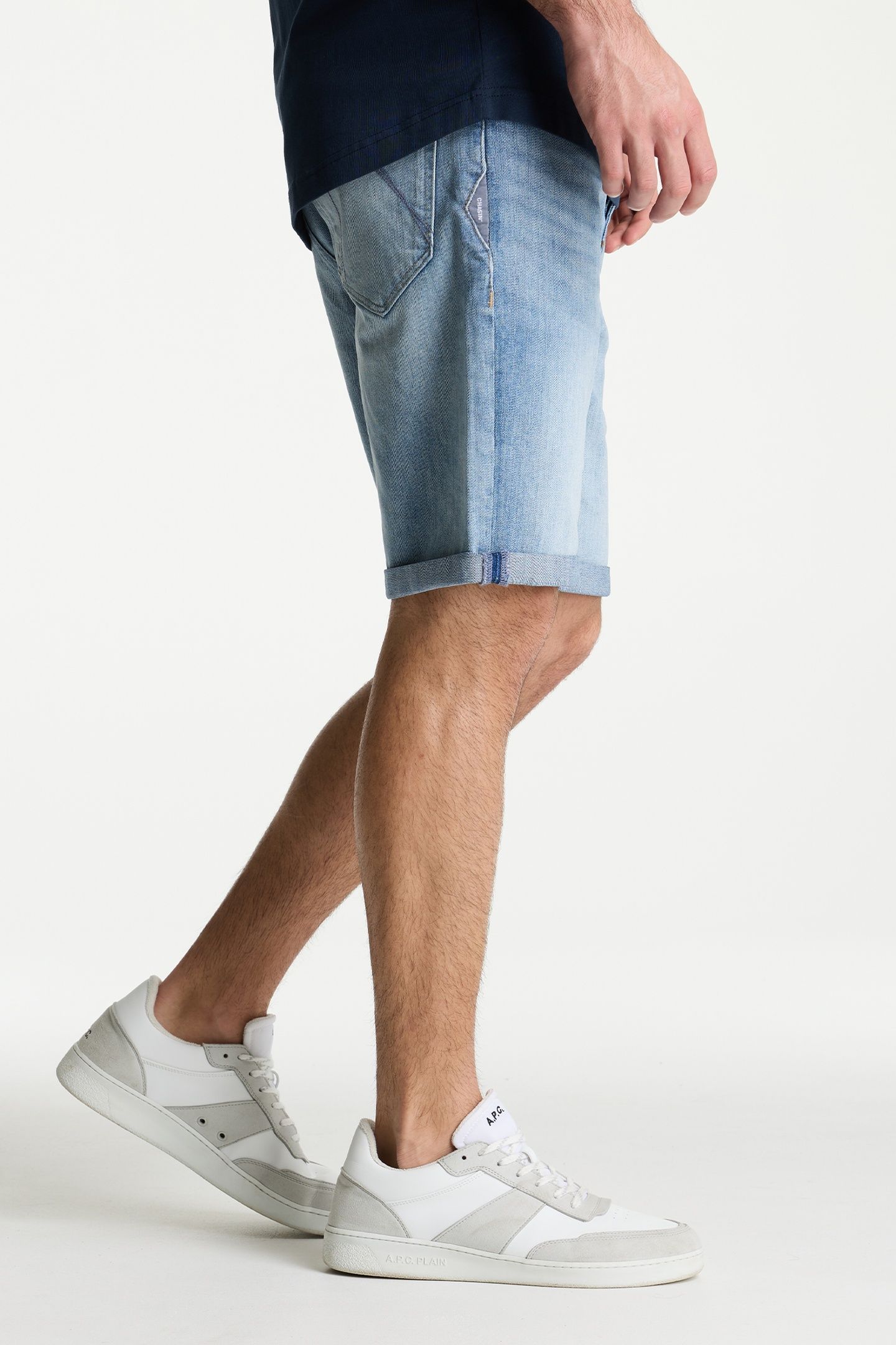 CROWN.S FAYZE BERMUDA/SHORT BLEACHED DENIM 4