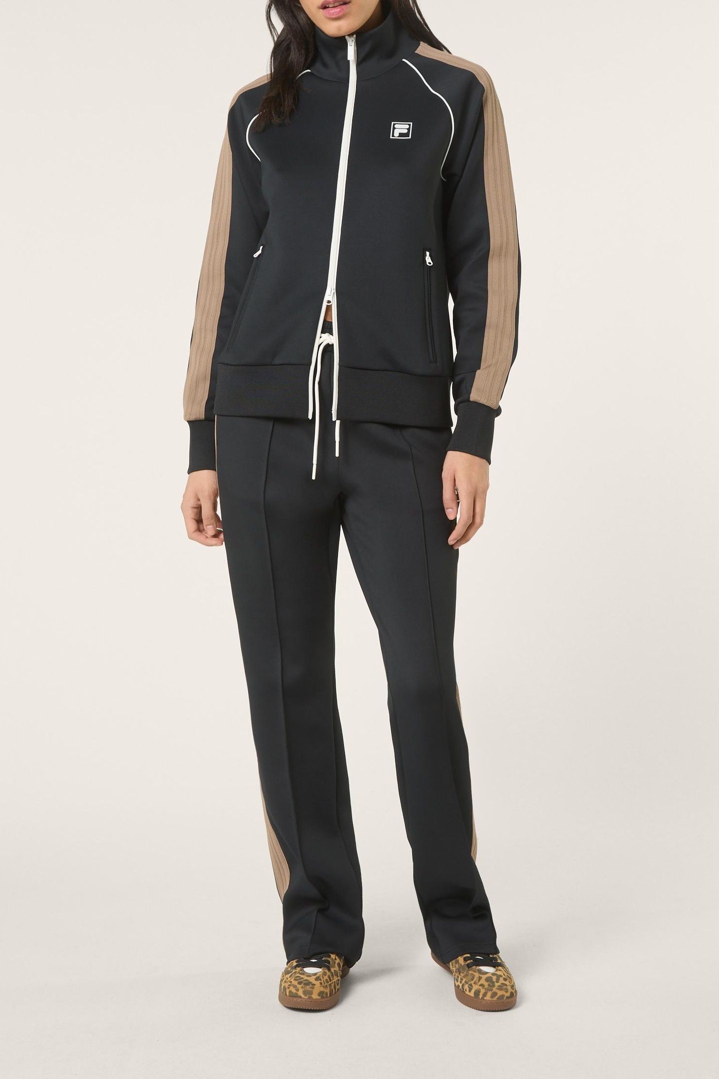 MARLIANO REGULAR TAPED TRACK JACKET BLACK 2