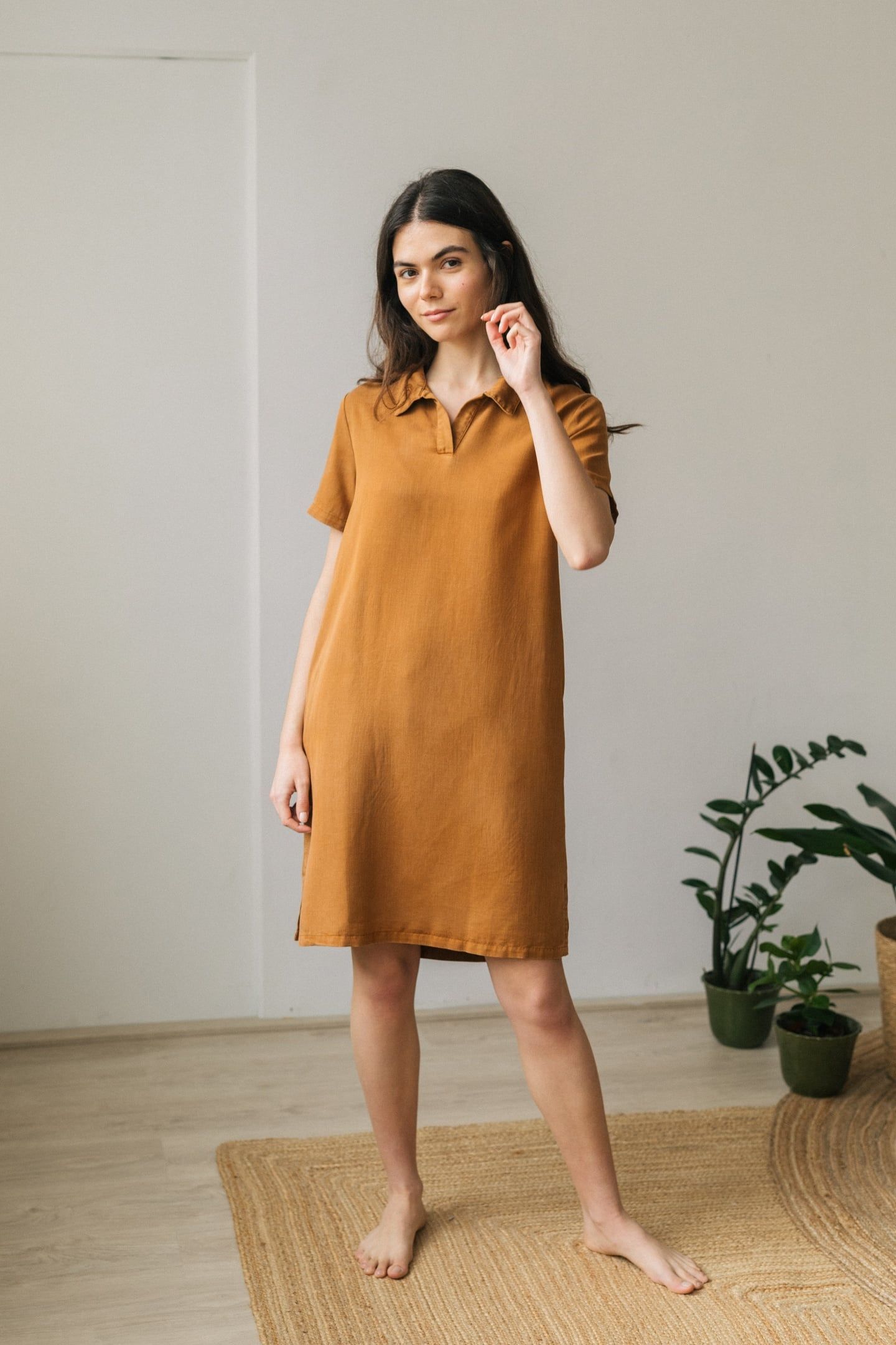 GINGER DRESS CARAMEL 5