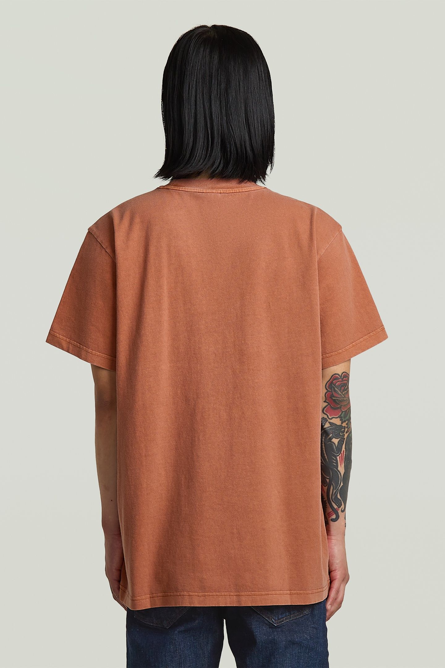 OVERDYED CENTER CHEST LOOSE R T RED 2
