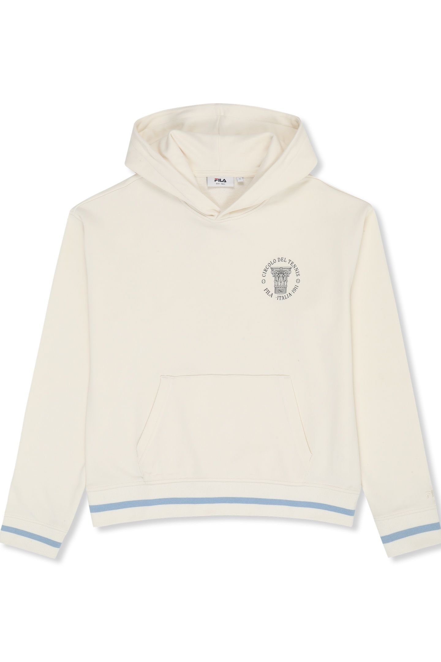 MARLIA RELAXED GRAPHIC HOODIE EGRET 4