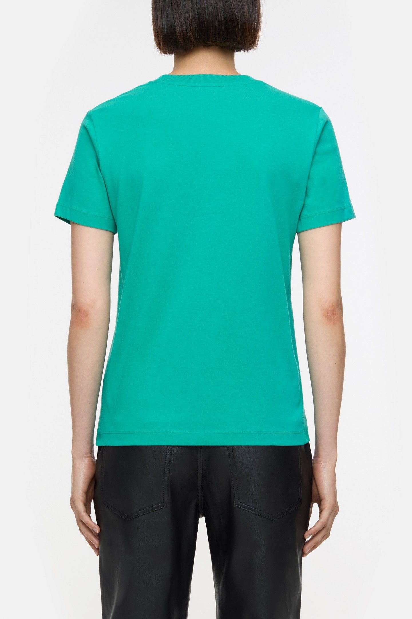 EMBROIDERED T-SHIRT MEADOW GREEN 2