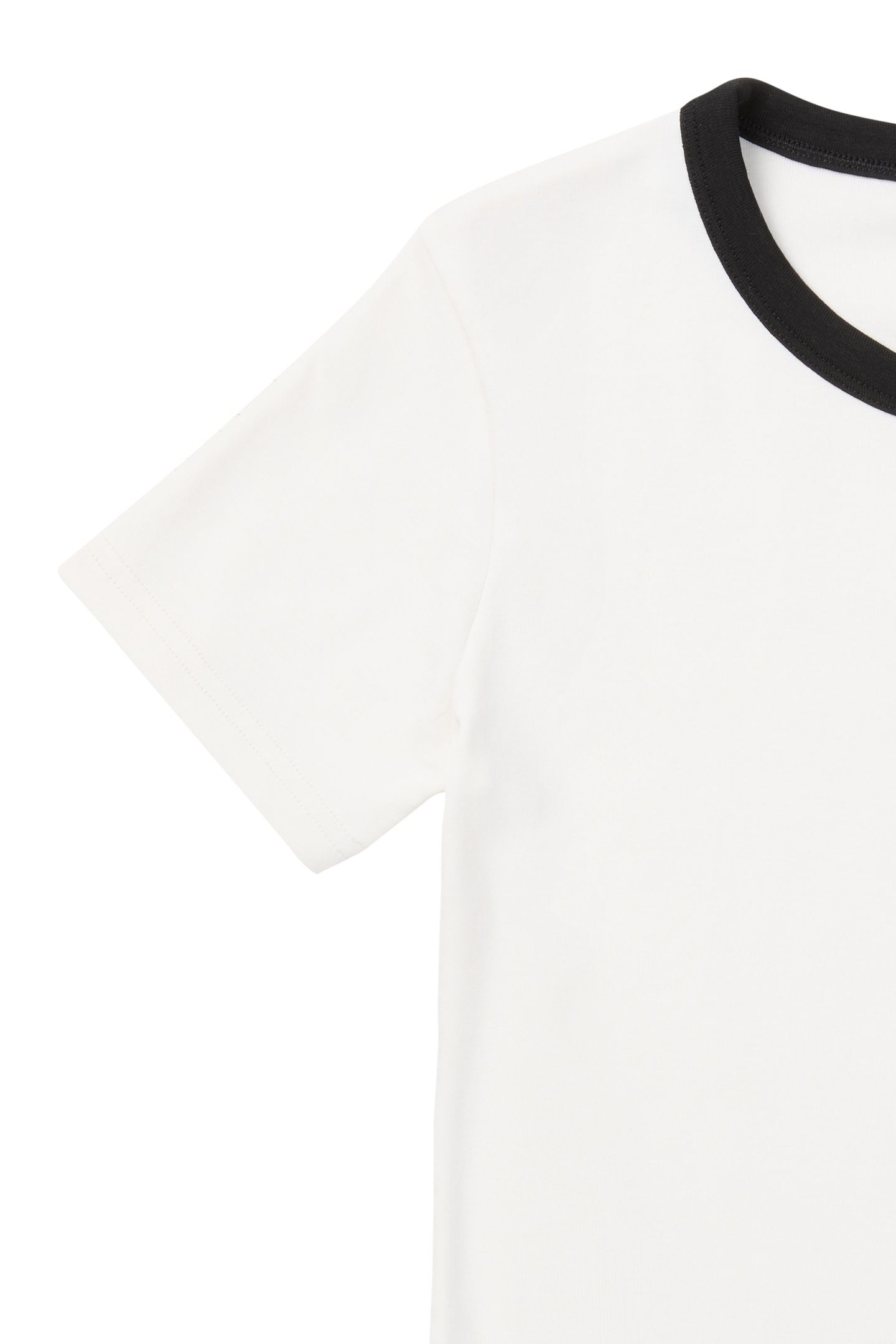 MONTEBENI SLIM LOGO RIB T-SHIRT EGRET 7