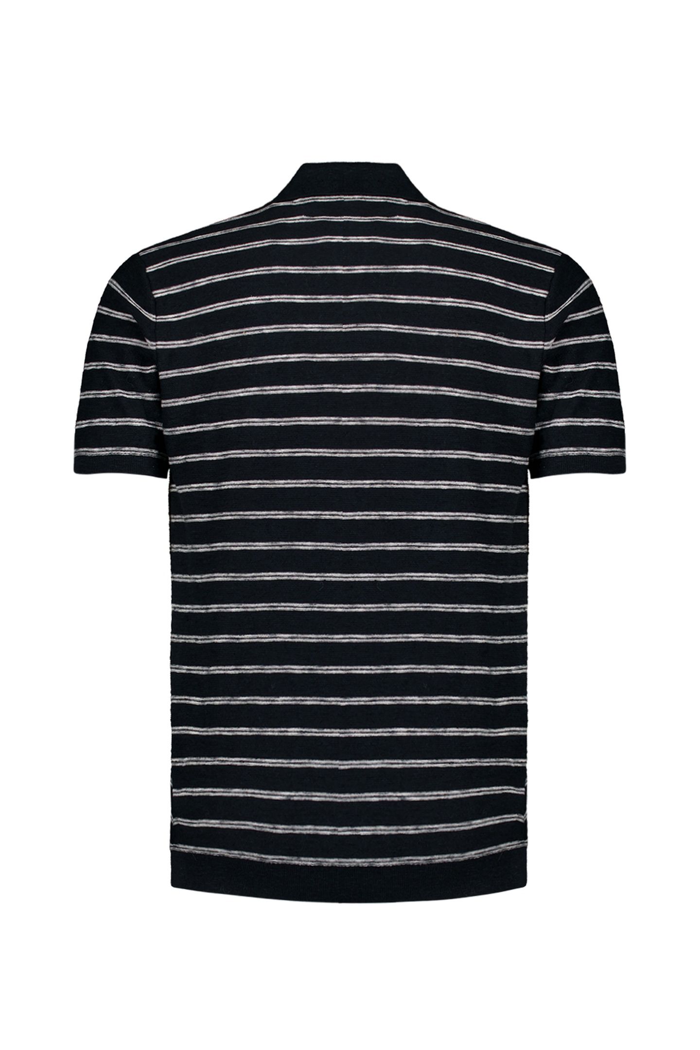 PULLOVER SHORT SLEEVE POLO V STRIPES WITH LINEN NIGHT 6