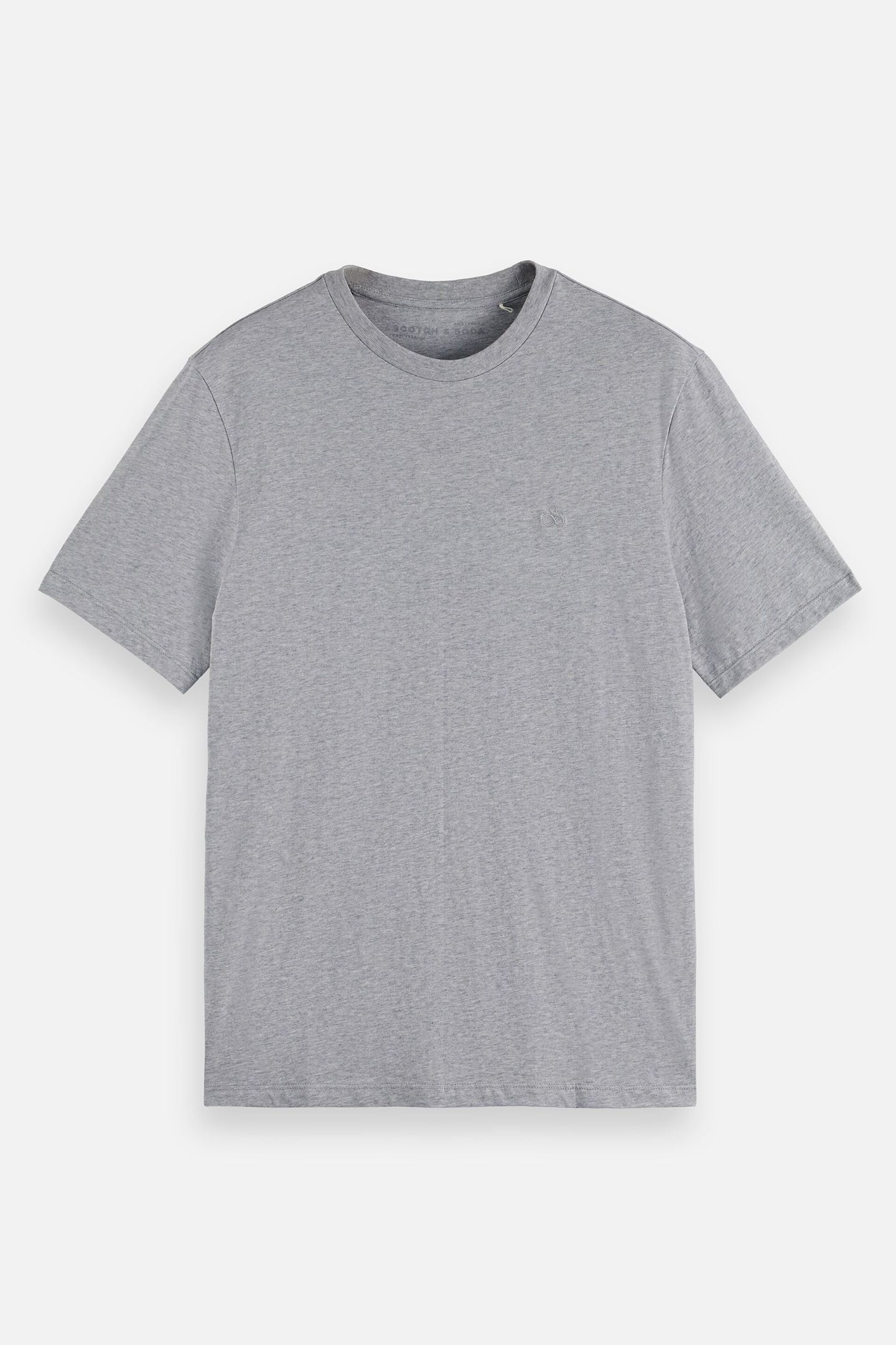 NOS CHEST LOGO REGULAR-FIT T-SHIRT GREY MELANGE 4