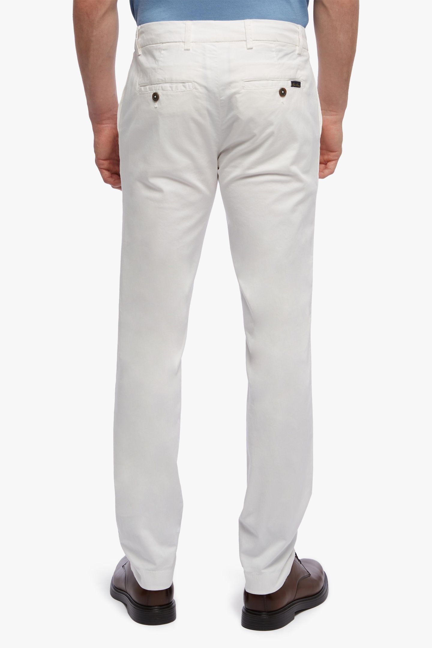 STRETCH COTTON CHINOS OFF WHITE 3