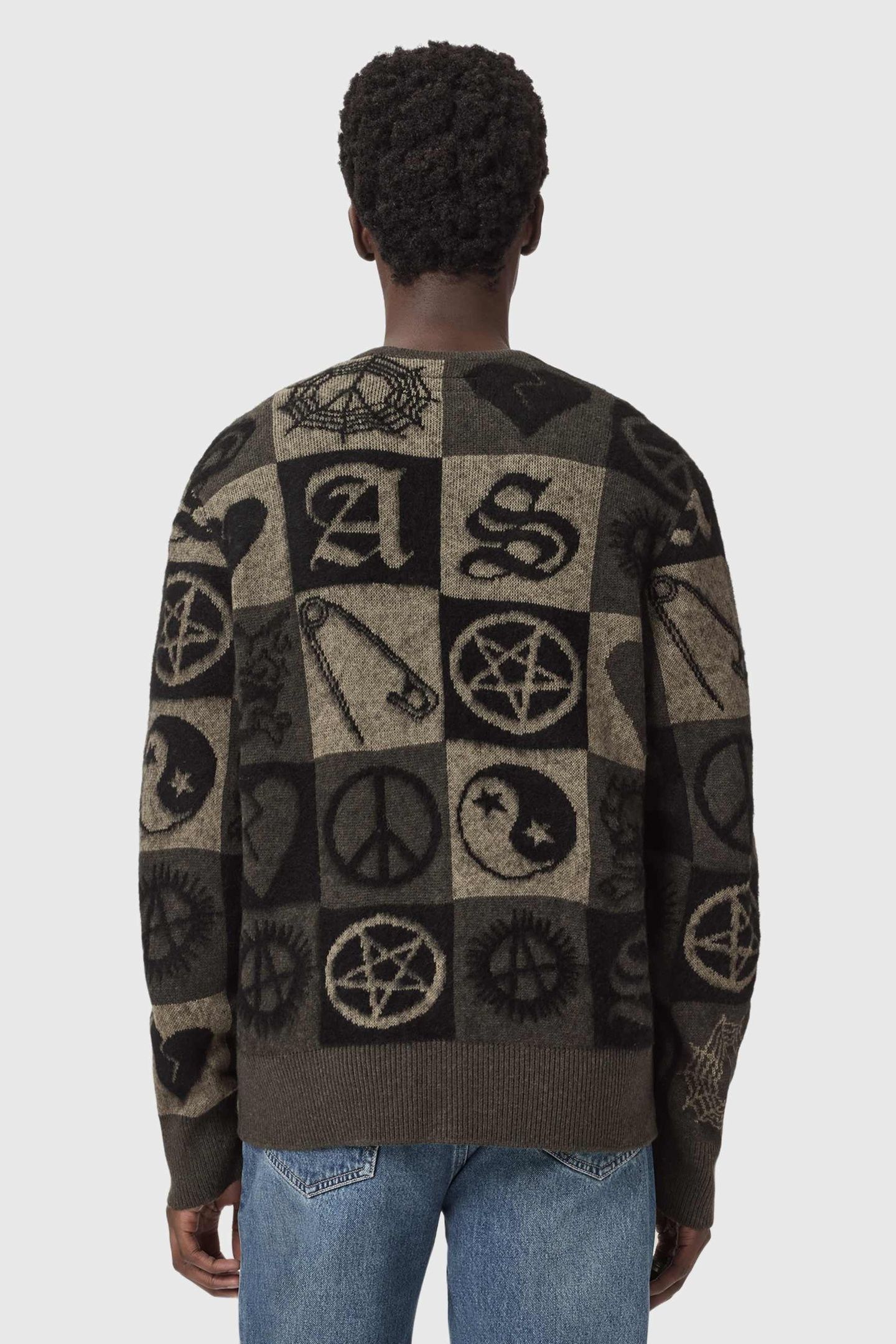 TRAVIS CARDIGAN OLIVE GREEN/BLACK 5