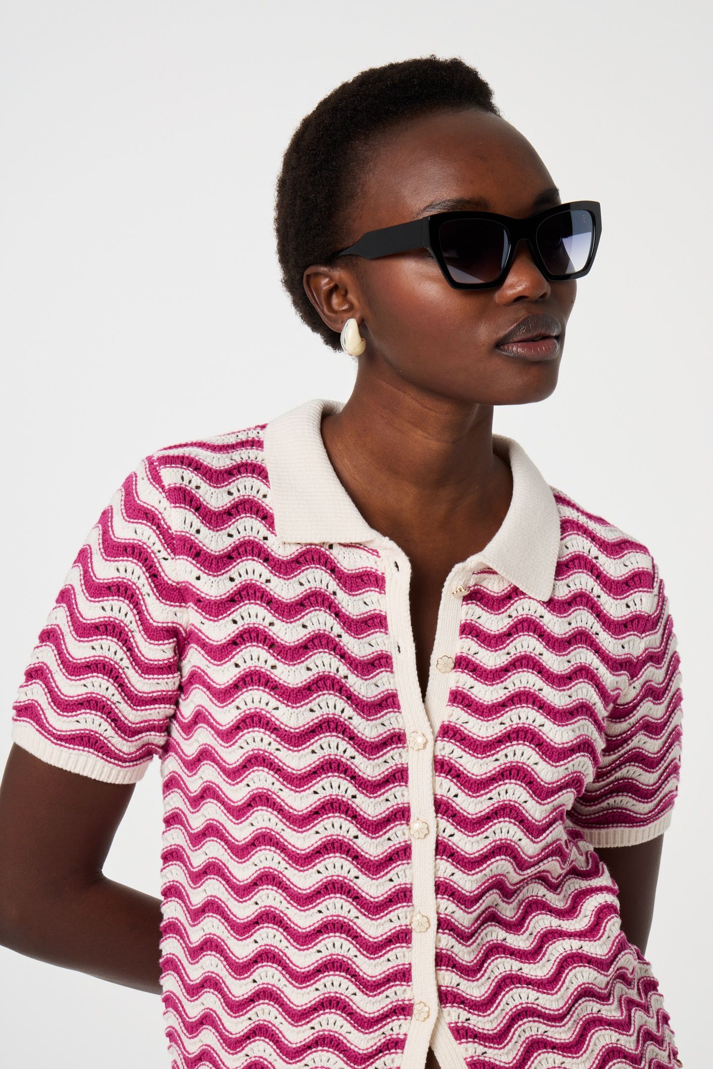 CARO CROCHET CARDIGAN PINK CRAZE 5