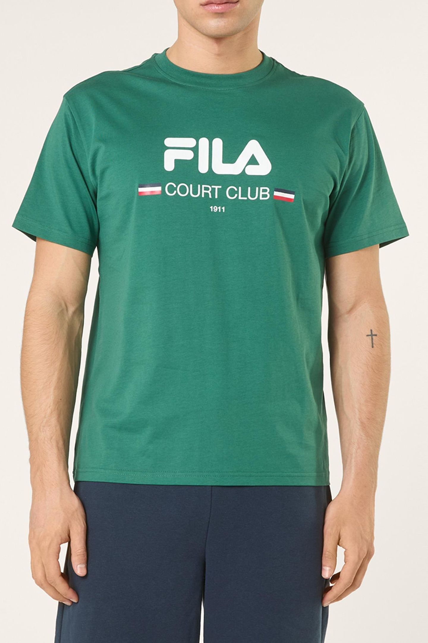 DOCCIA RELAXED LOGO GRAPHIC T-SHIRT POSY GREEN 1