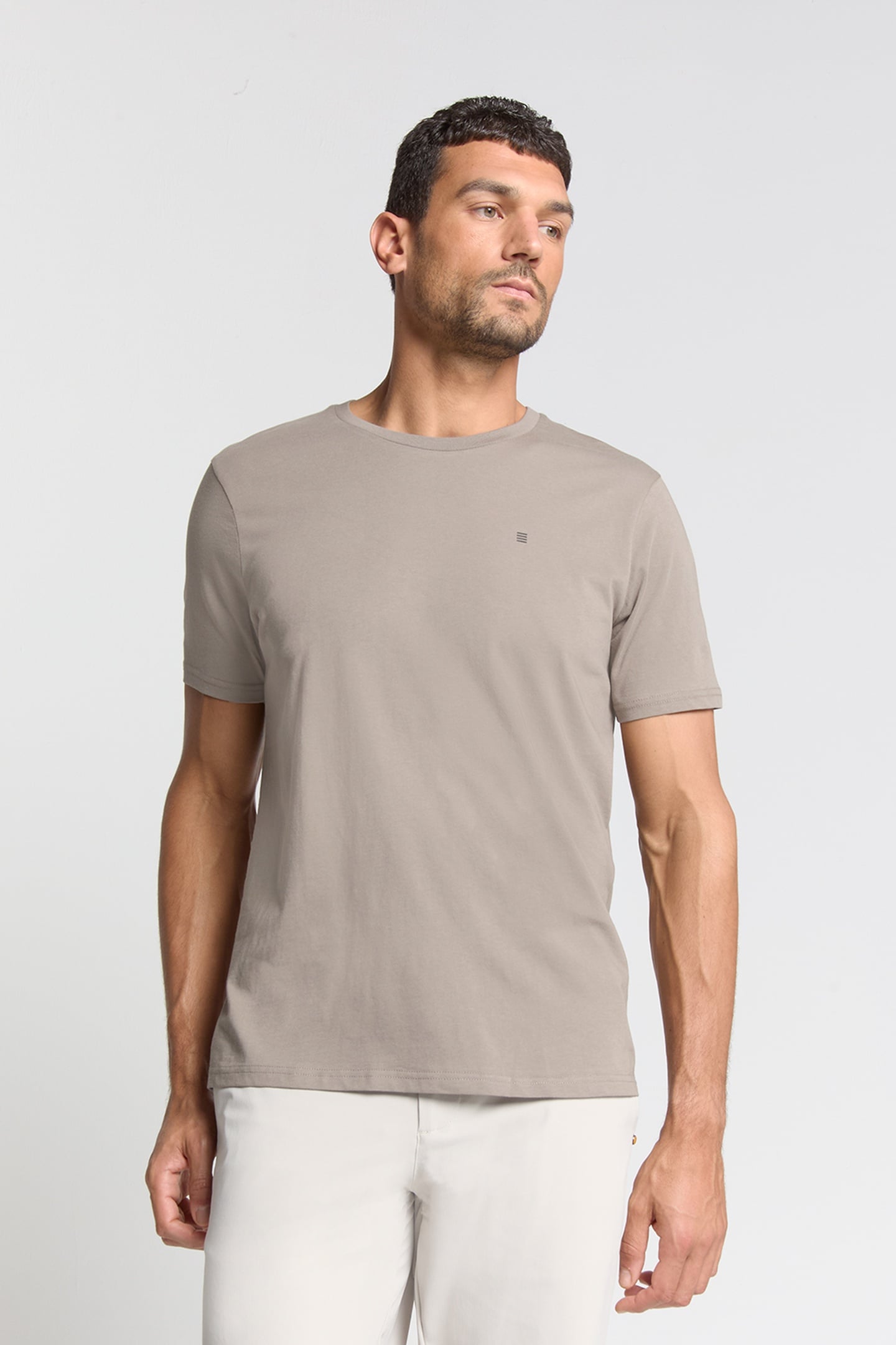 T-SHIRT CREWNECK SOLID BASIC CLAY 2