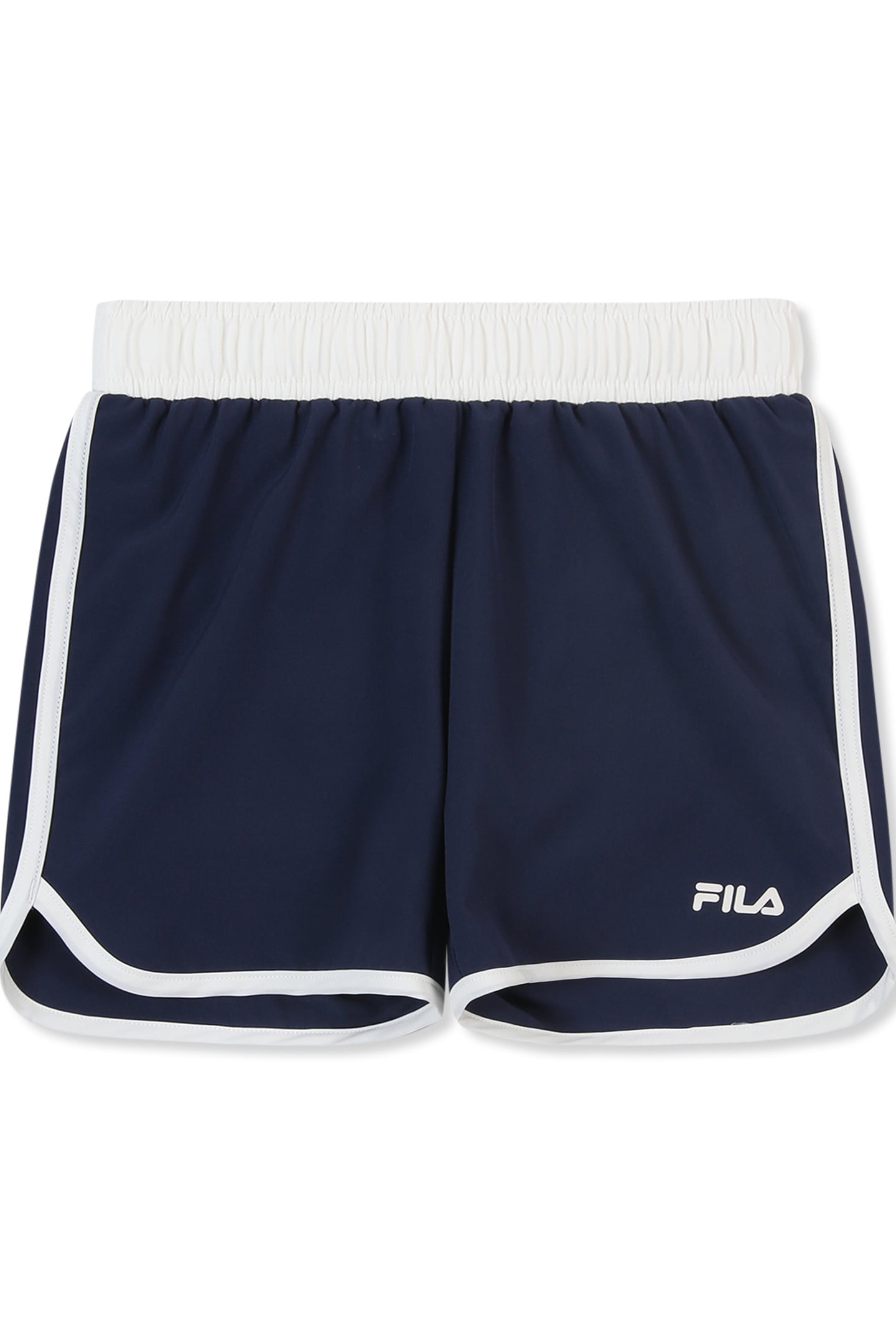 GELO REGULAR CONTRAST BINDING BEACH SHORTS BLACK IRIS-EGRET 1