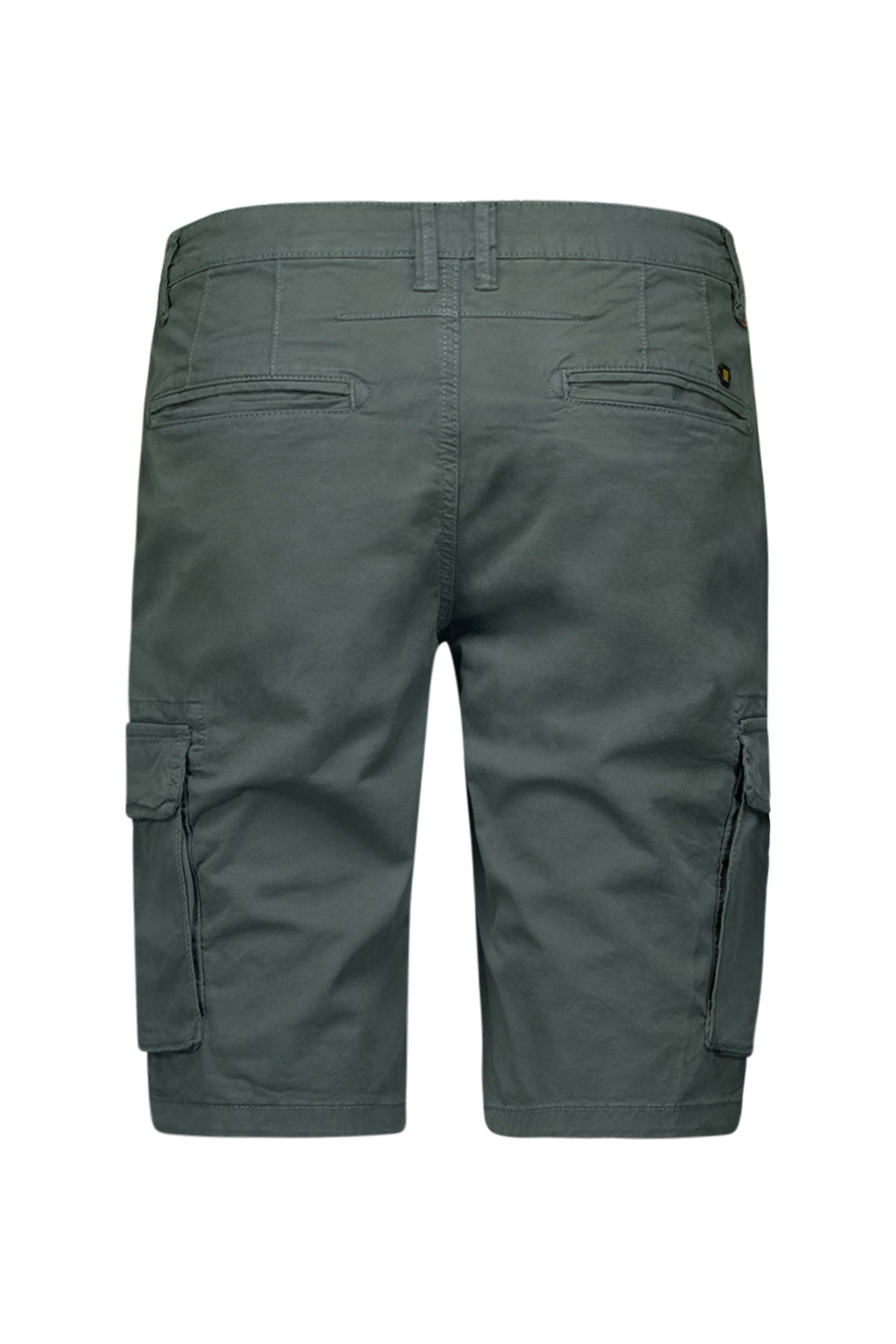 SHORT CARGO GARMENT DYED + STONE WASHED STRETCH DARK STEEL 5
