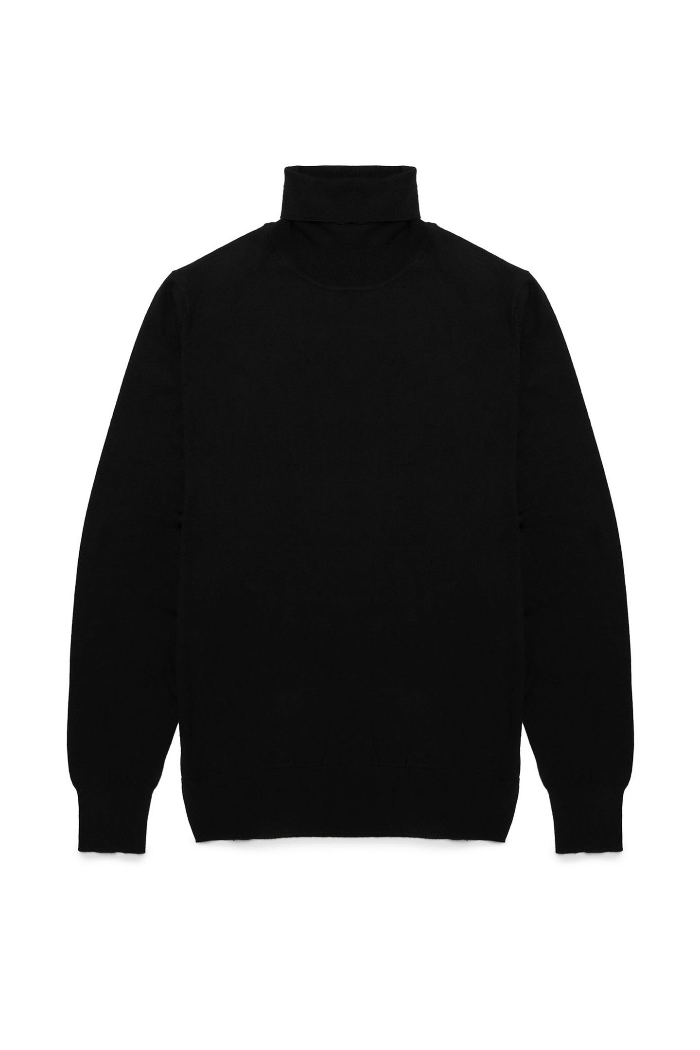 MERINO WOOL TURTLE NECK BLACK 3