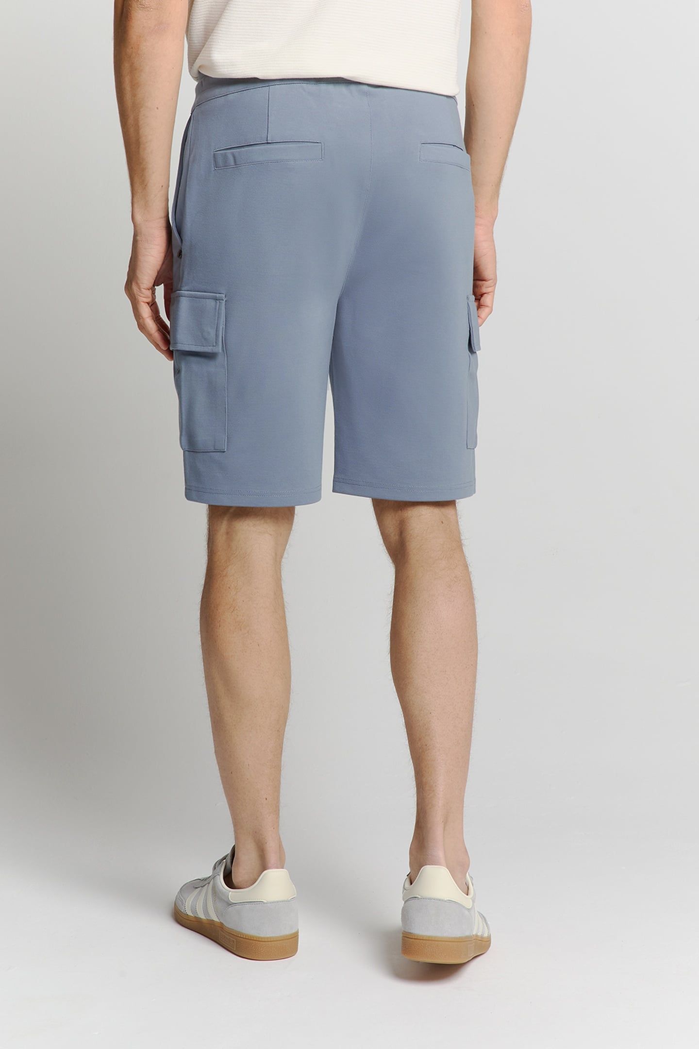 SHORT CARGO JERSEY WASHED BLUE 4
