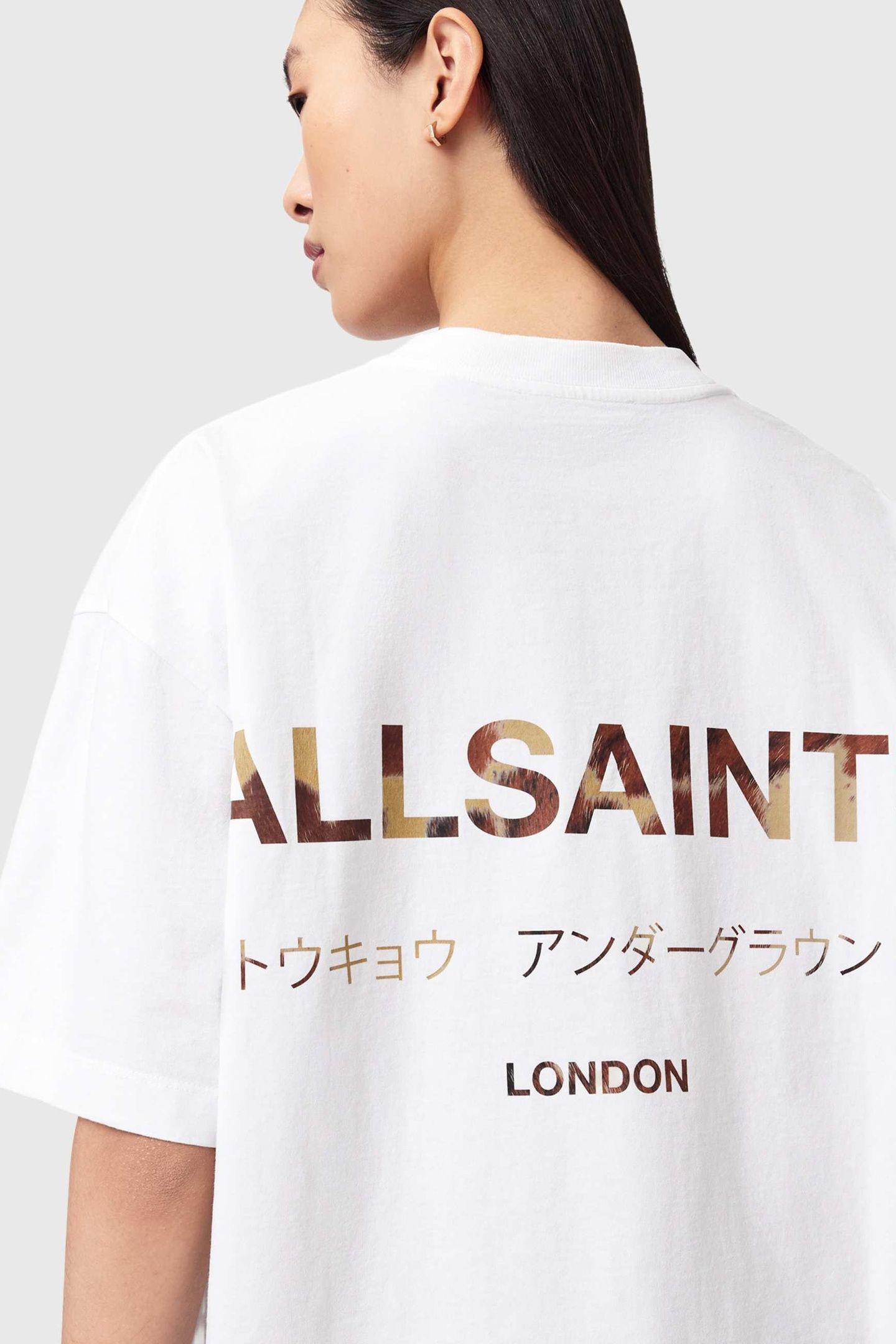 UNDERGROUND ETTA TEE WHITE/COW PRINT 6