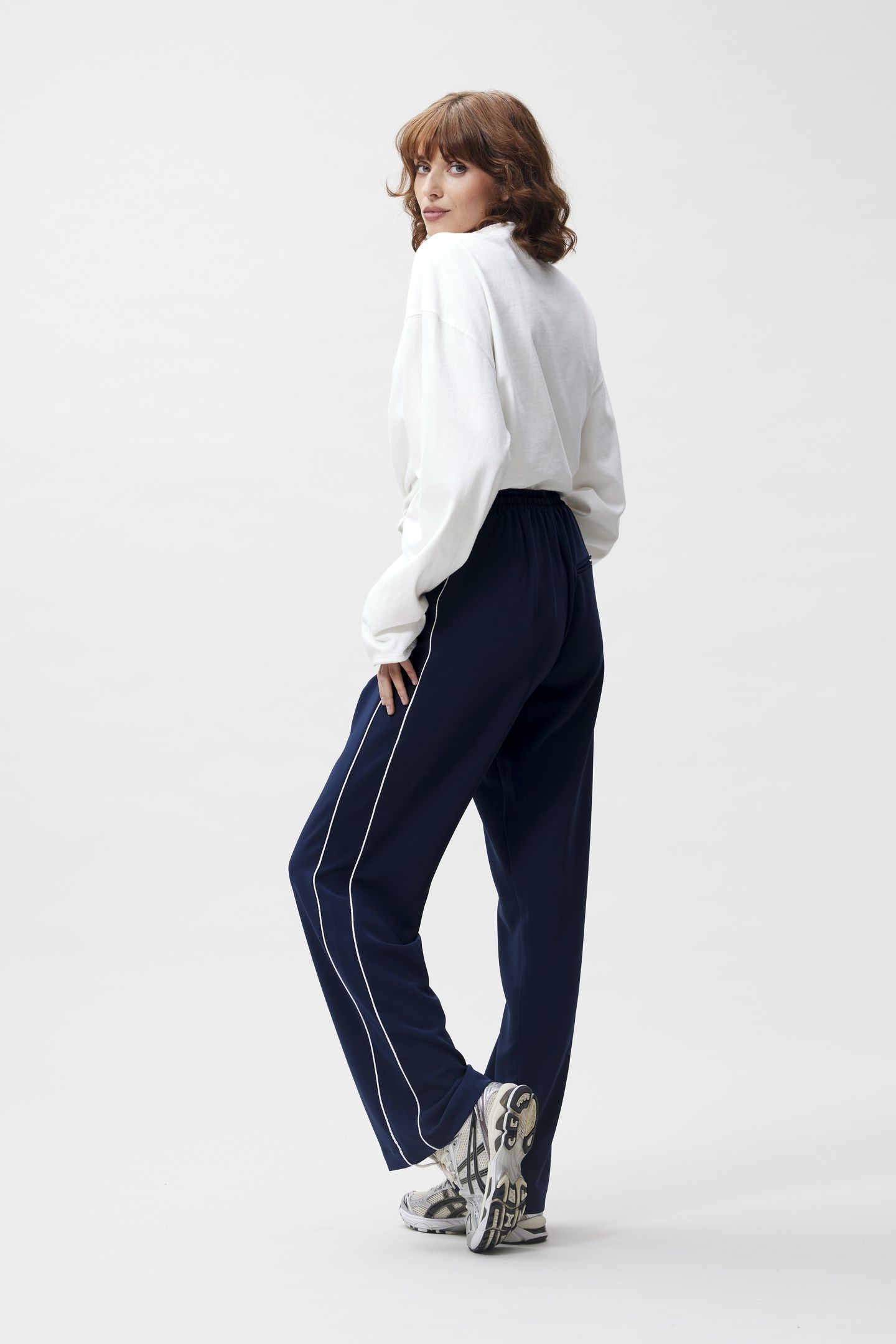 TRACKSUIT TROUSERS WITH PIPING NAVY BLAZER 3