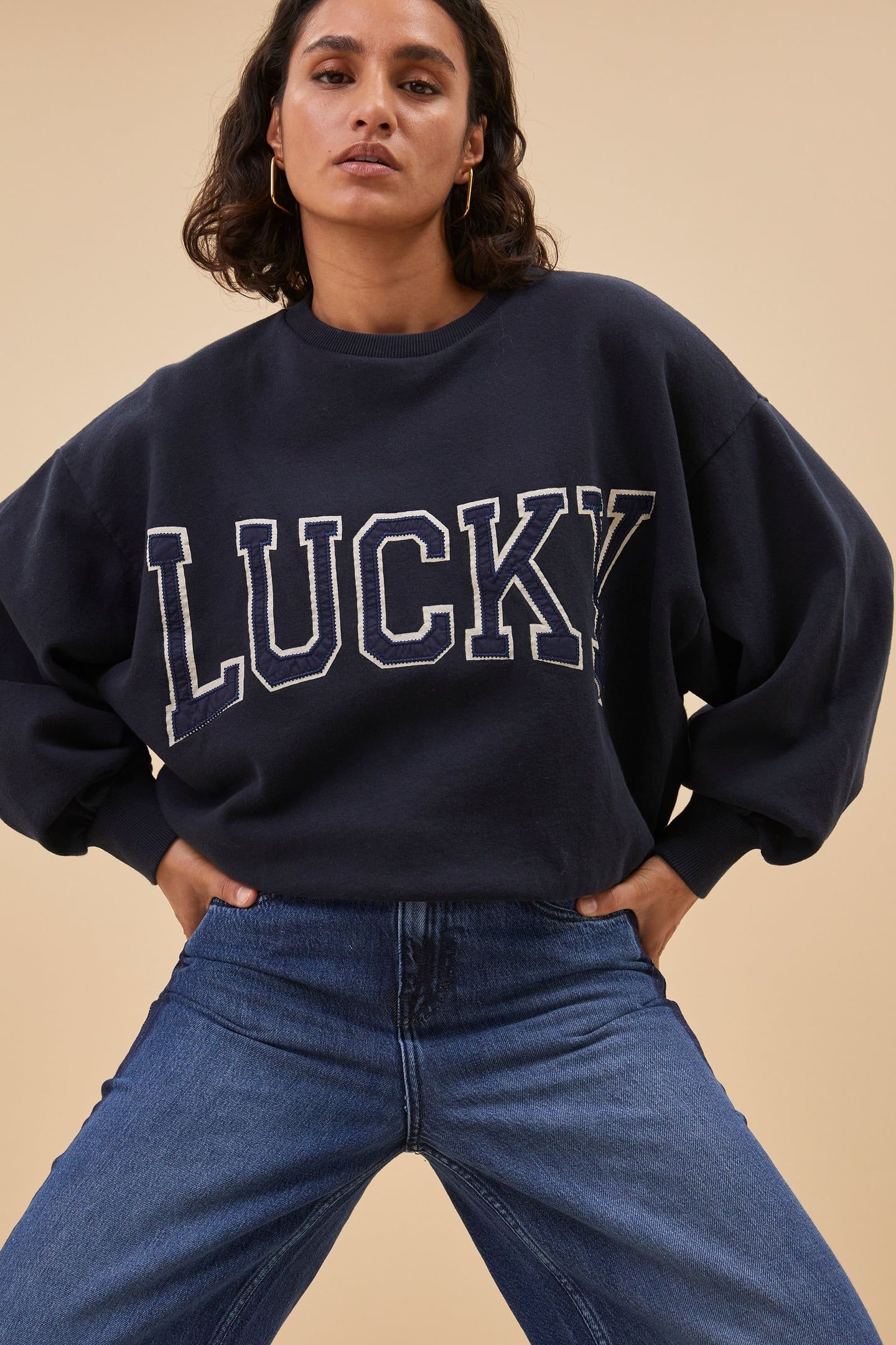 TWO TONE PANTS DENIM 2