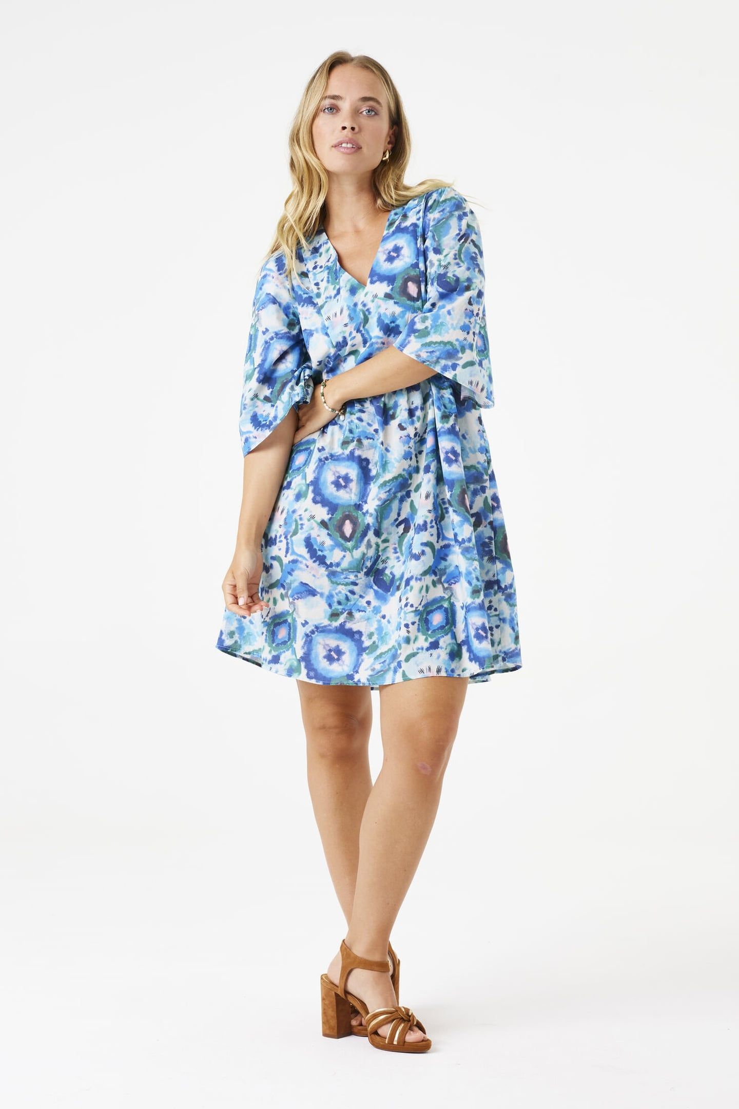 LADIES DRESS BLUE WAVE 2