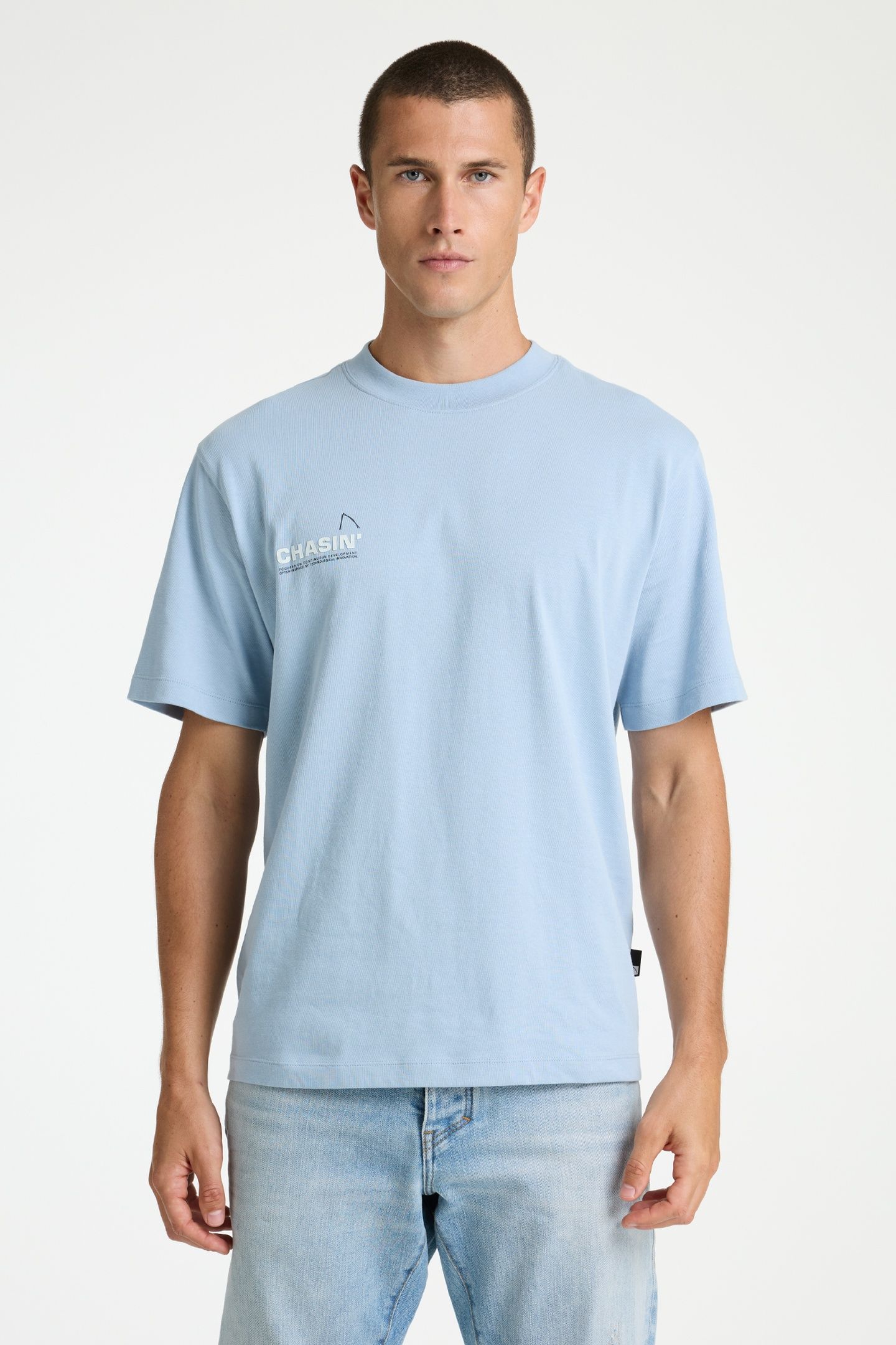 DEXX T-SHIRT SHORT SLEEVE S. CHAMBRAY 1