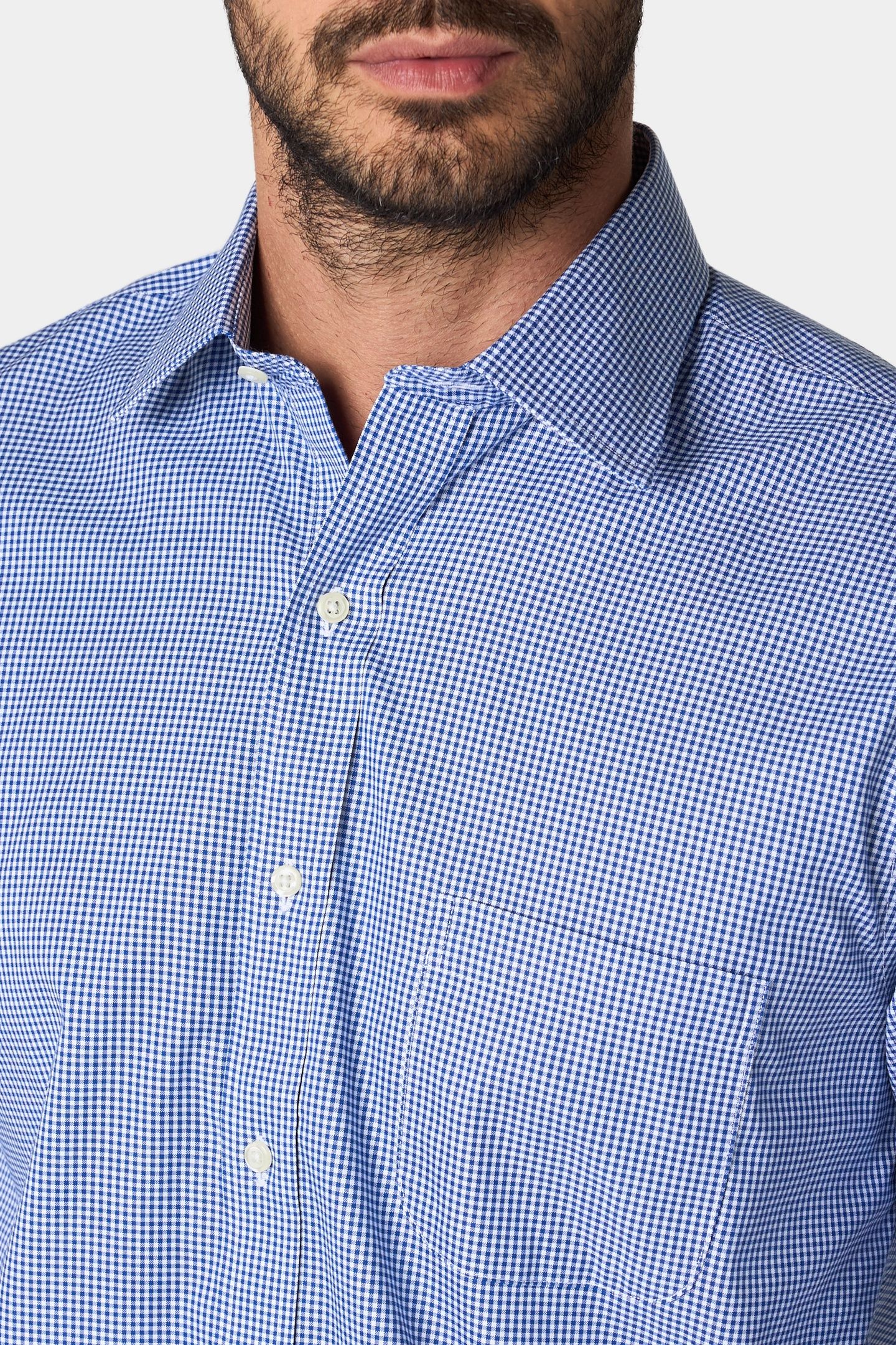 REGULAR FIT NON-IRON GINGHAM SHIRT WITH AINSLEY COLLAR BRIGH 5