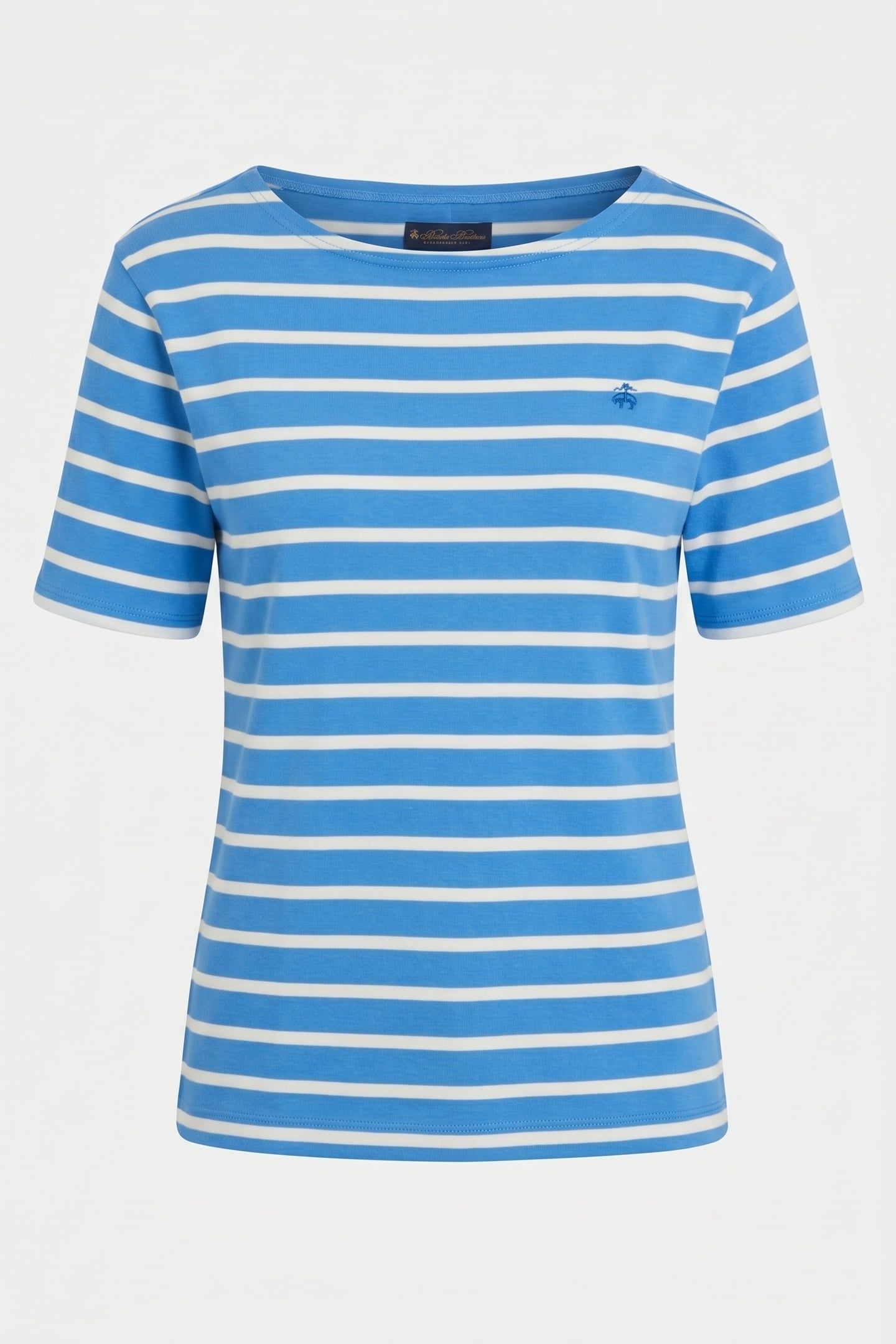 LOGOED T-SHIRT COTTON LIGHT BLUE 5