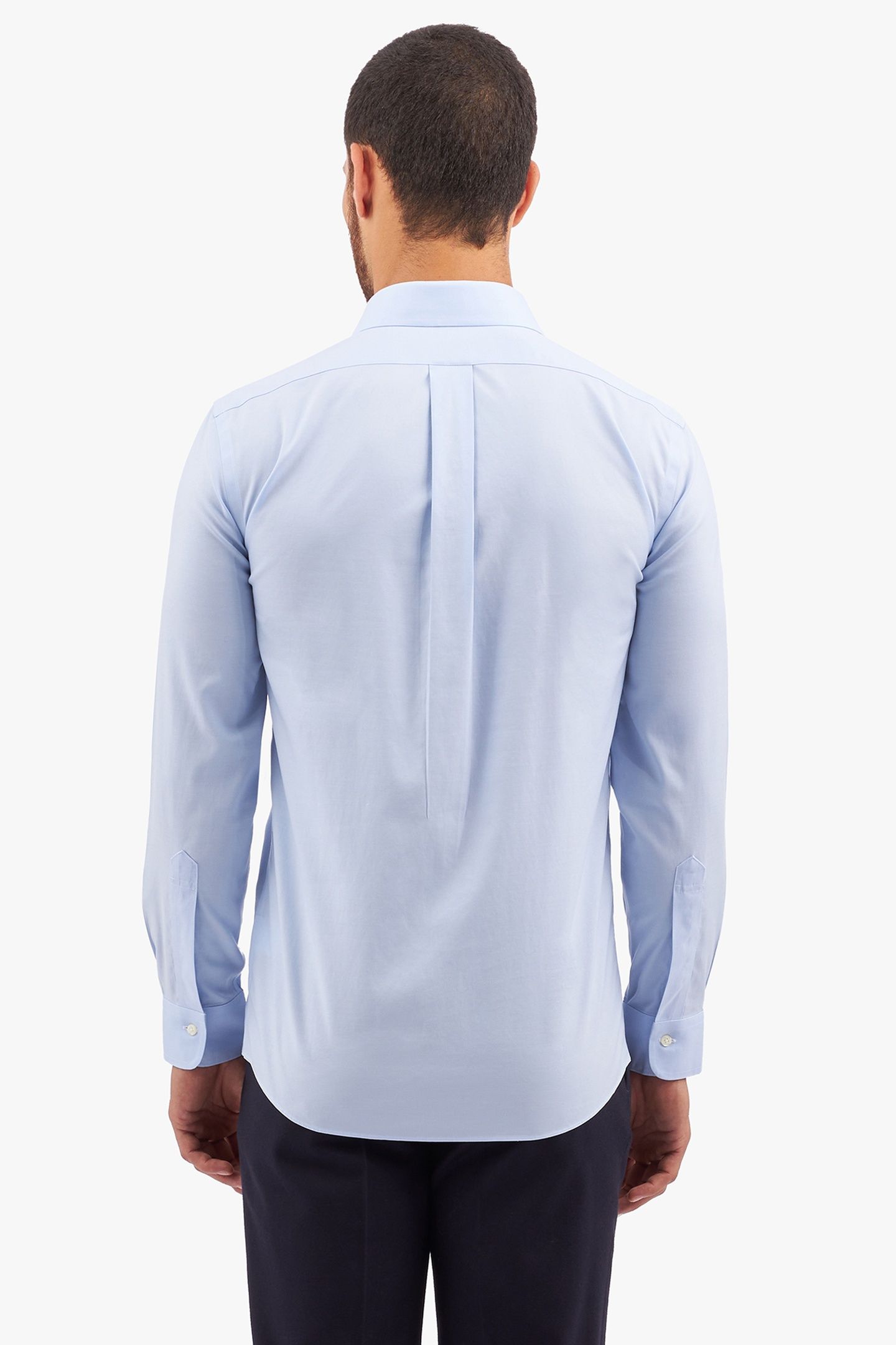 SLIM FIT NON-IRON STRETCH COTTON SHIRT WITH AINSLEY COLLAR L 3
