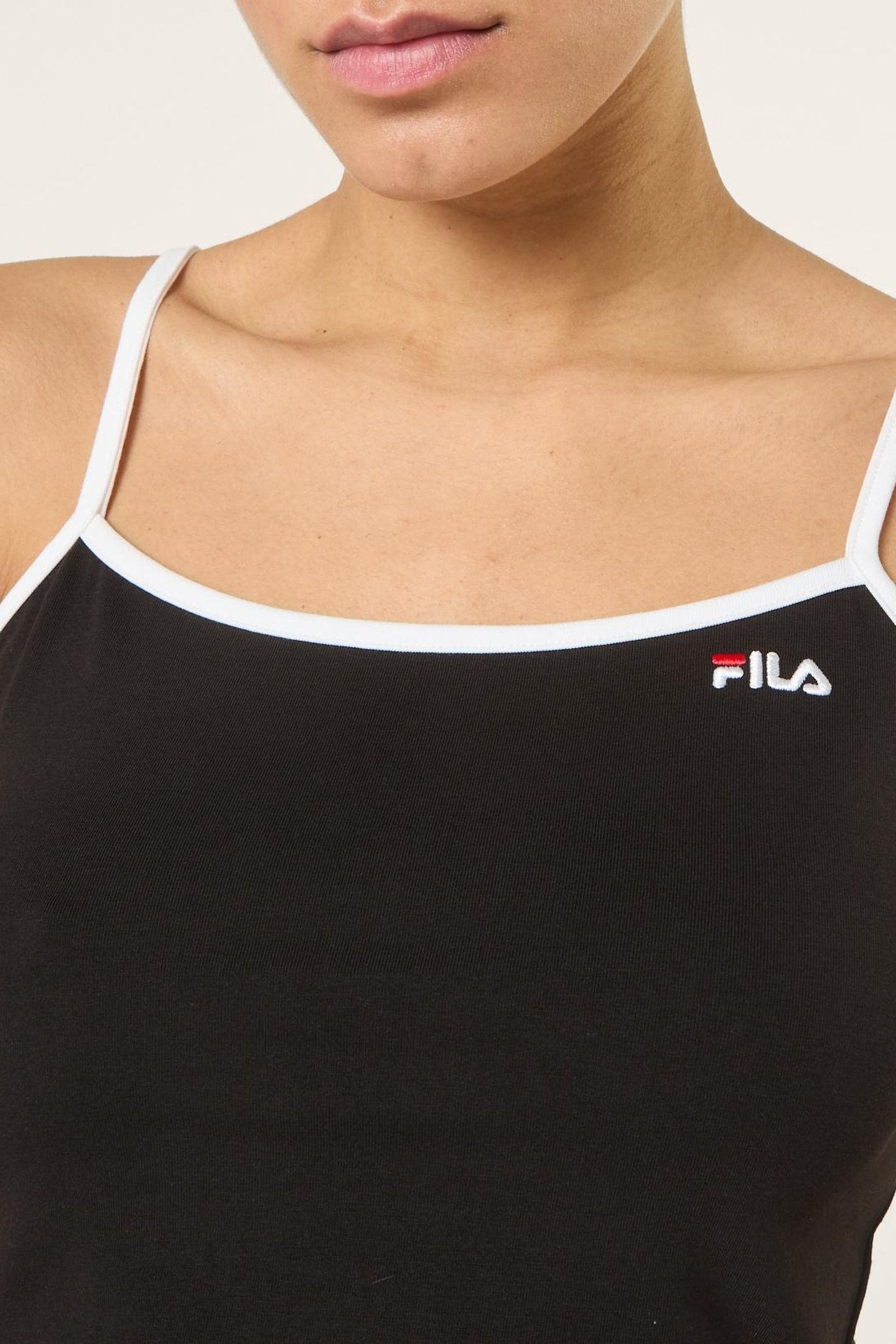 RENELLA CROPPED SPAGETTI STRAP TOP BLACK 6