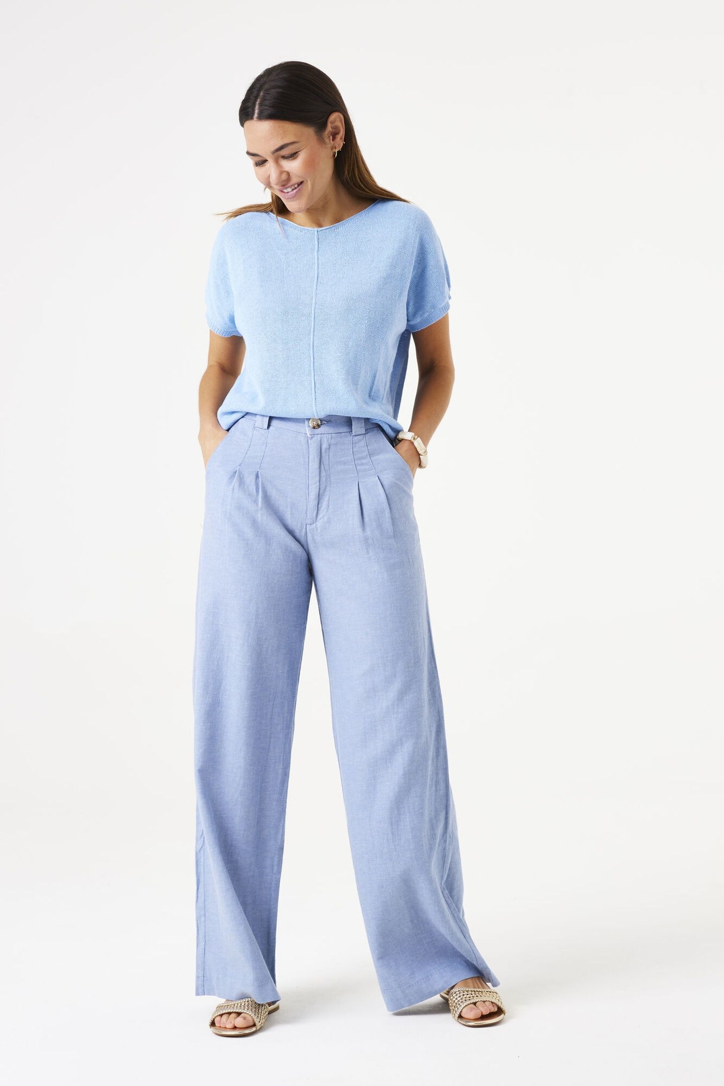 LADIES PANTS LT. CHAMBRAY 2