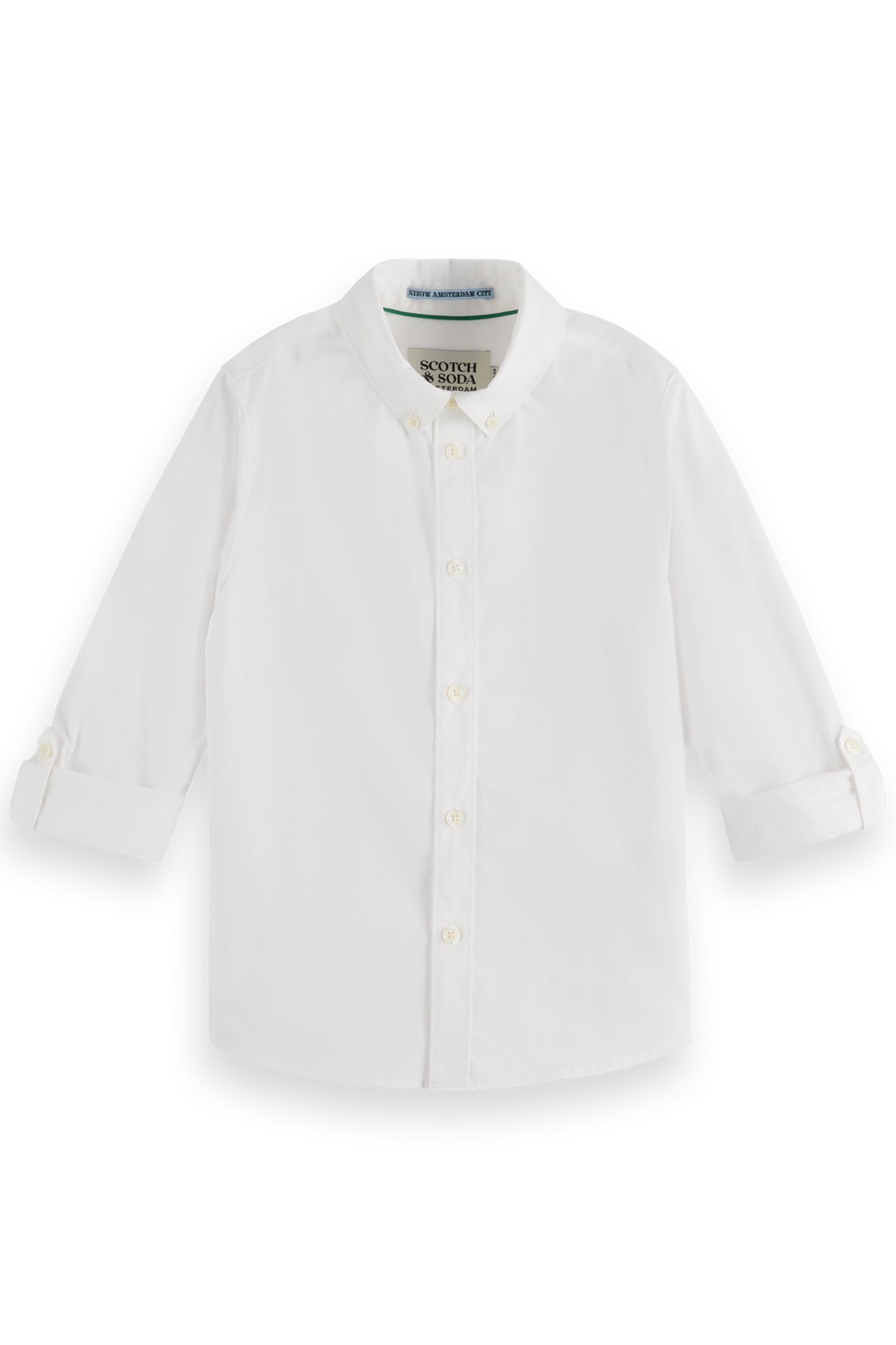 BOY OCCASIONAL DOBBY LONG-SLEEVED SHIRT WHITE 1