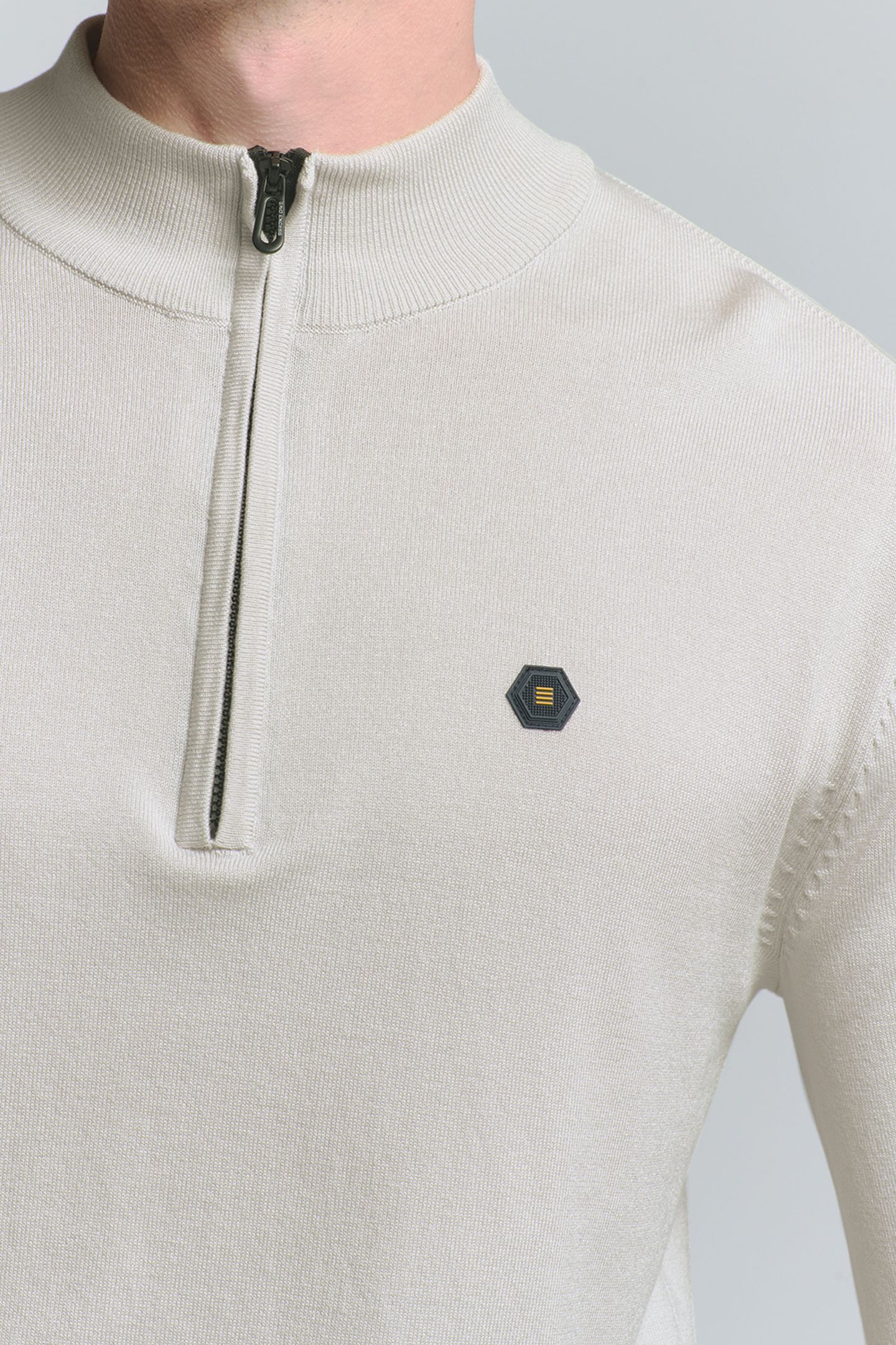 PULLOVER HALF ZIP CHALK 7