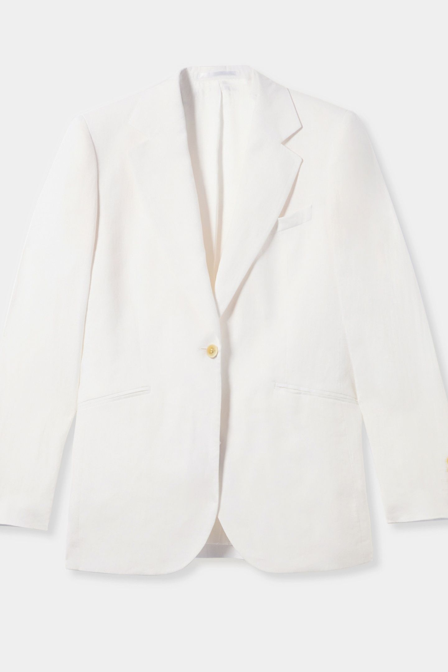 IRISH LINEN SINGLE-BREASTED BLAZER WHITE 5
