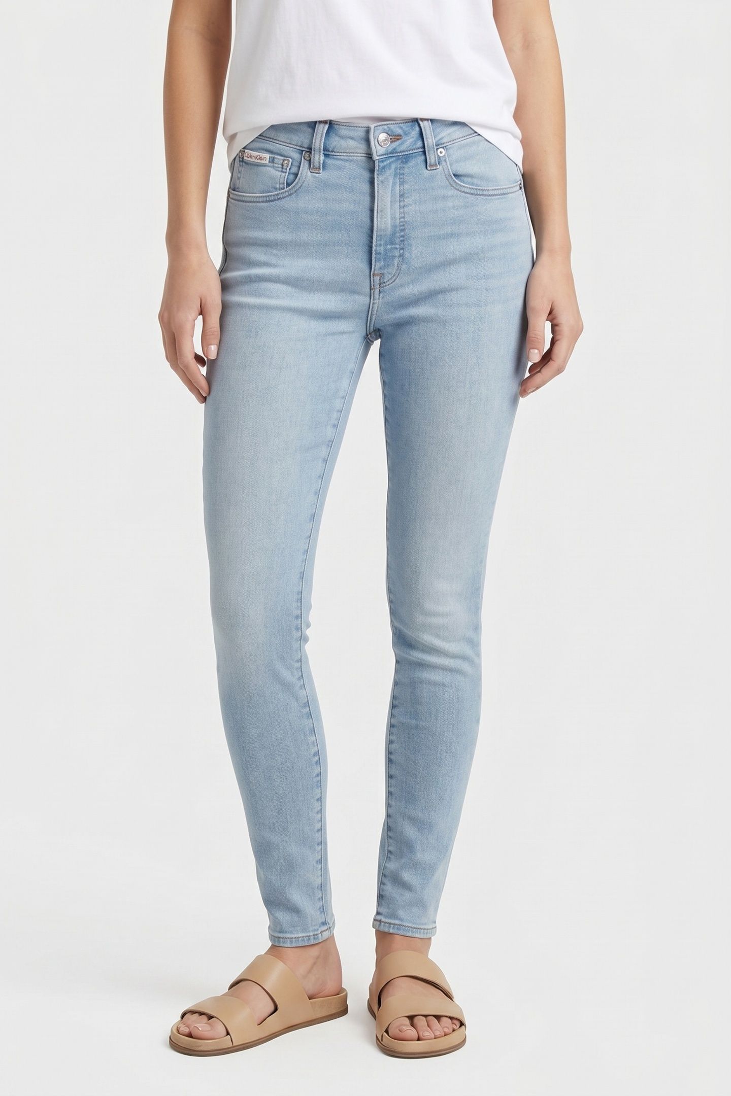 EU HIGH RISE SKINNY JEANS BLUE RAIN 1