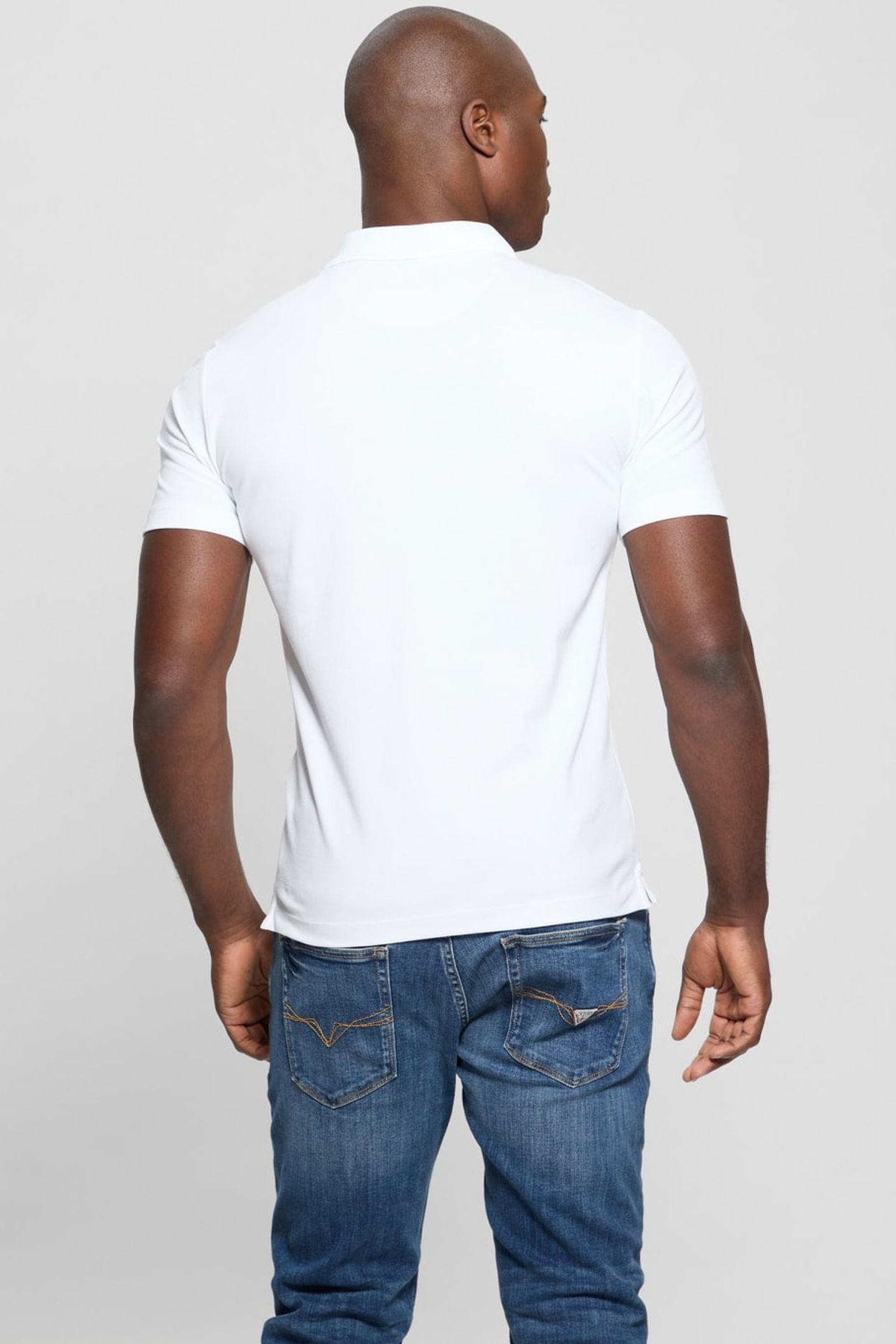 GUESS ECO LYLE SS POLO PURE WHITE 2