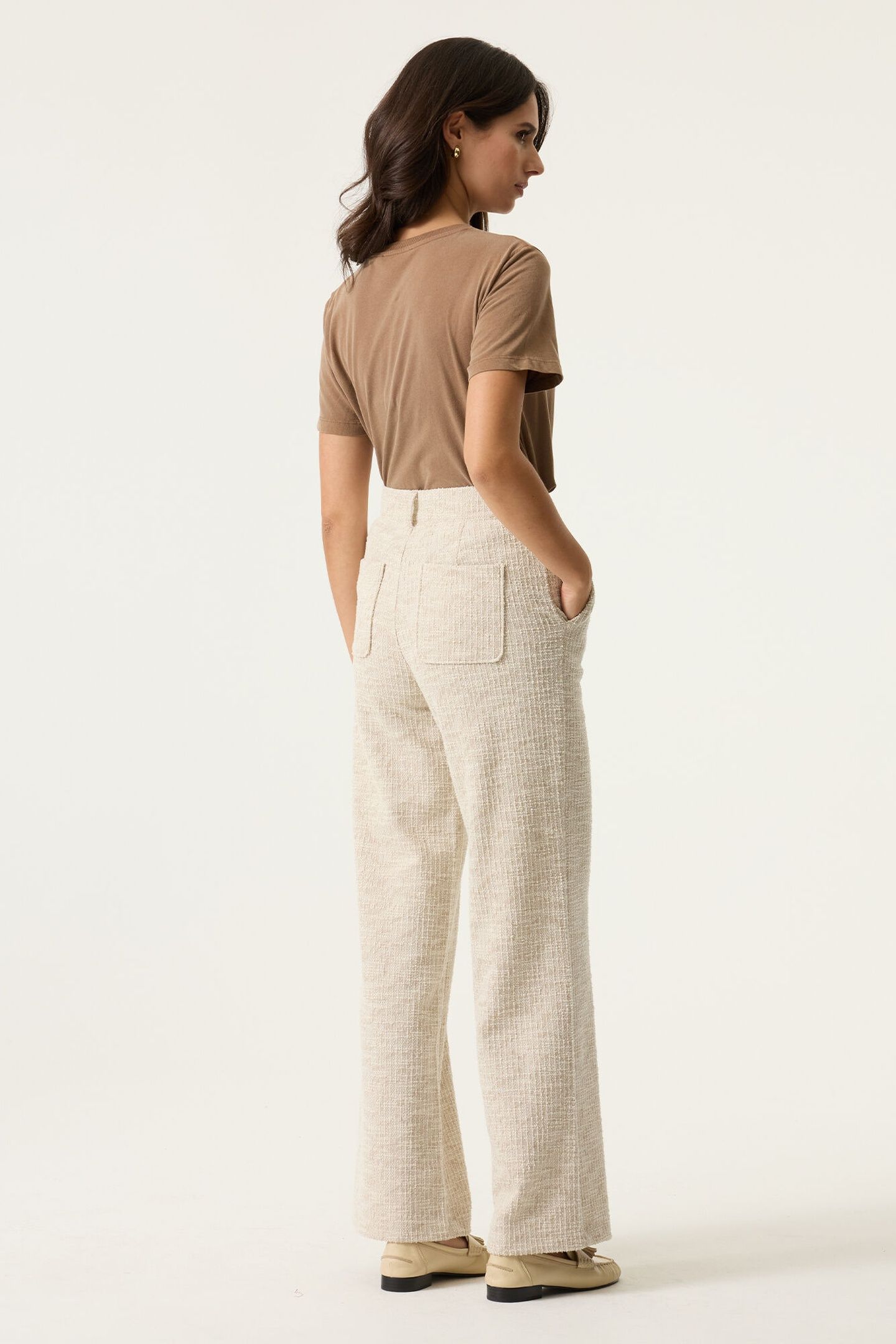 LADIES T-SHIRT SS SOFT TAUPE 3