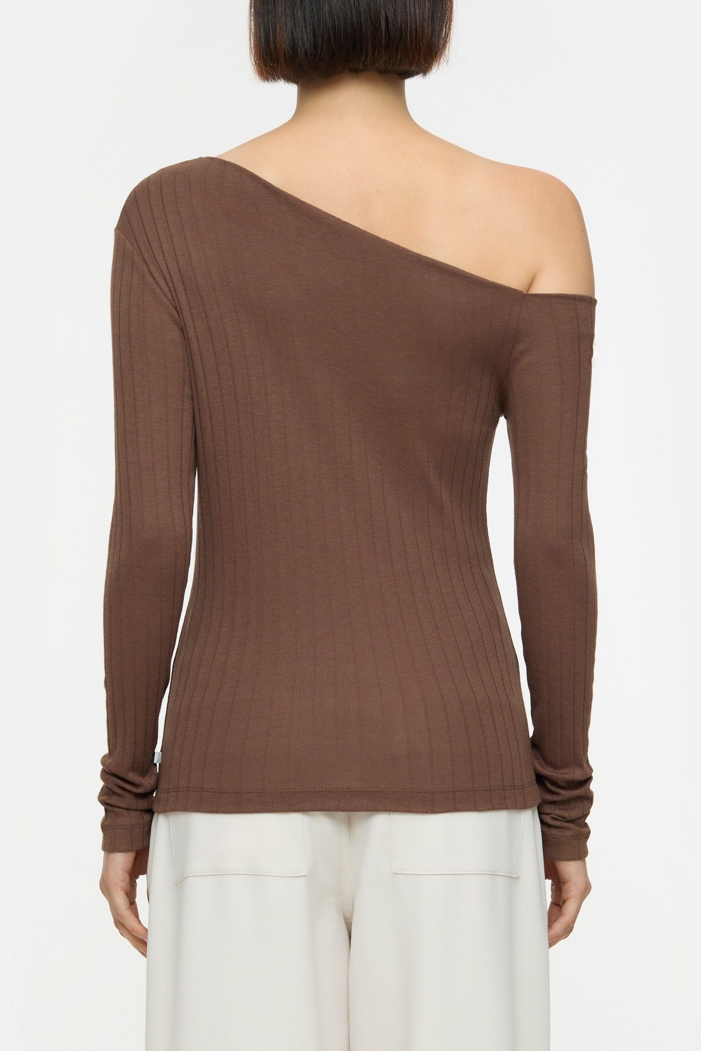 DROPPED LONGSLEEVE CACAO BROWN 2