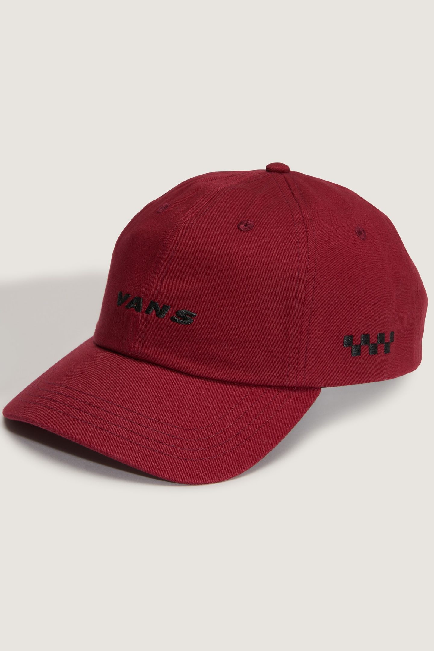 UNISEX CHECK SIDE CURVED BILL JOCKEY BORDEAUX 1