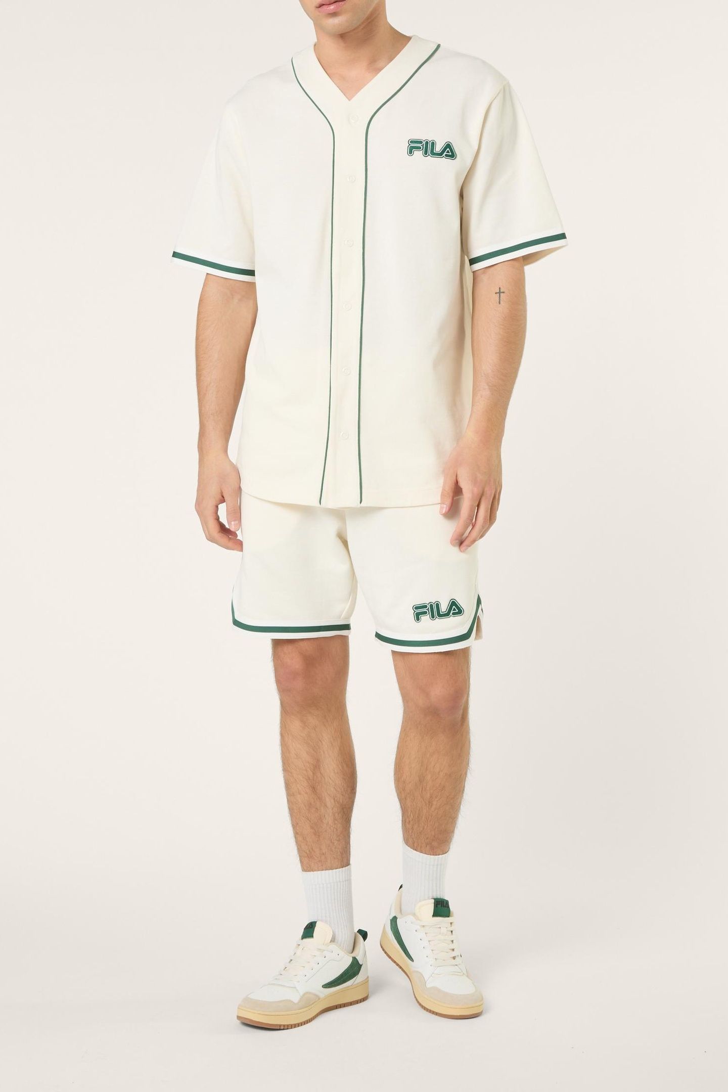 STATUTO LOOSE PIQUE BASEBALL SHIRT EGRET 2