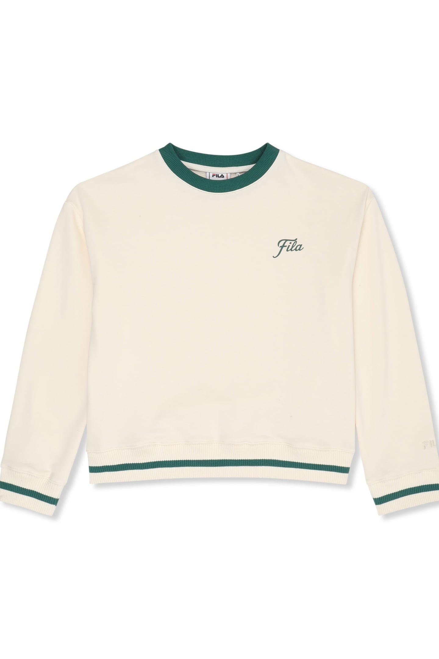 MARLIA RELAXED GRAPHIC CREWNECK SWEATSHIRT EGRET 1