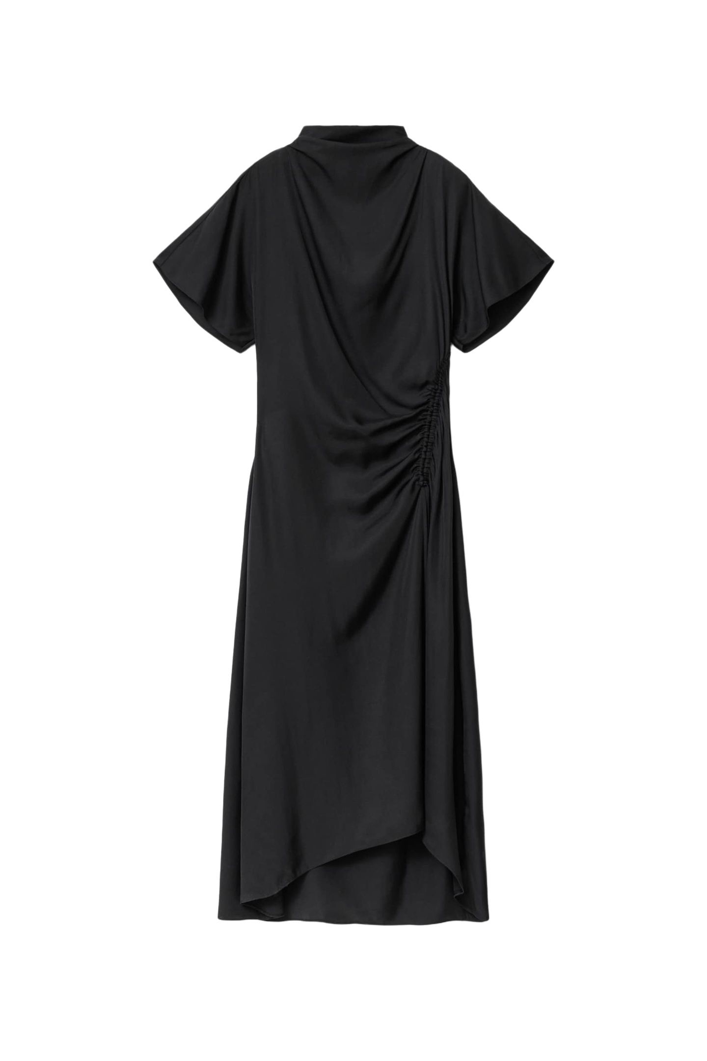 ROSIE SILK DRESS BLACK 5
