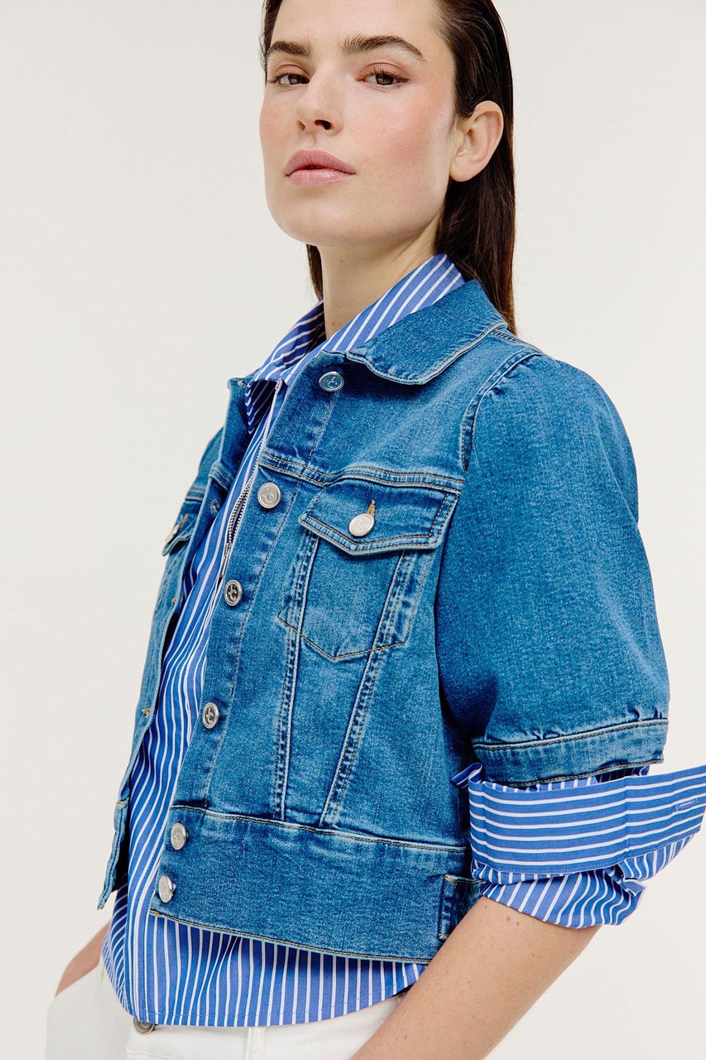 BARAN JACKET MID BLUE JEANS 5