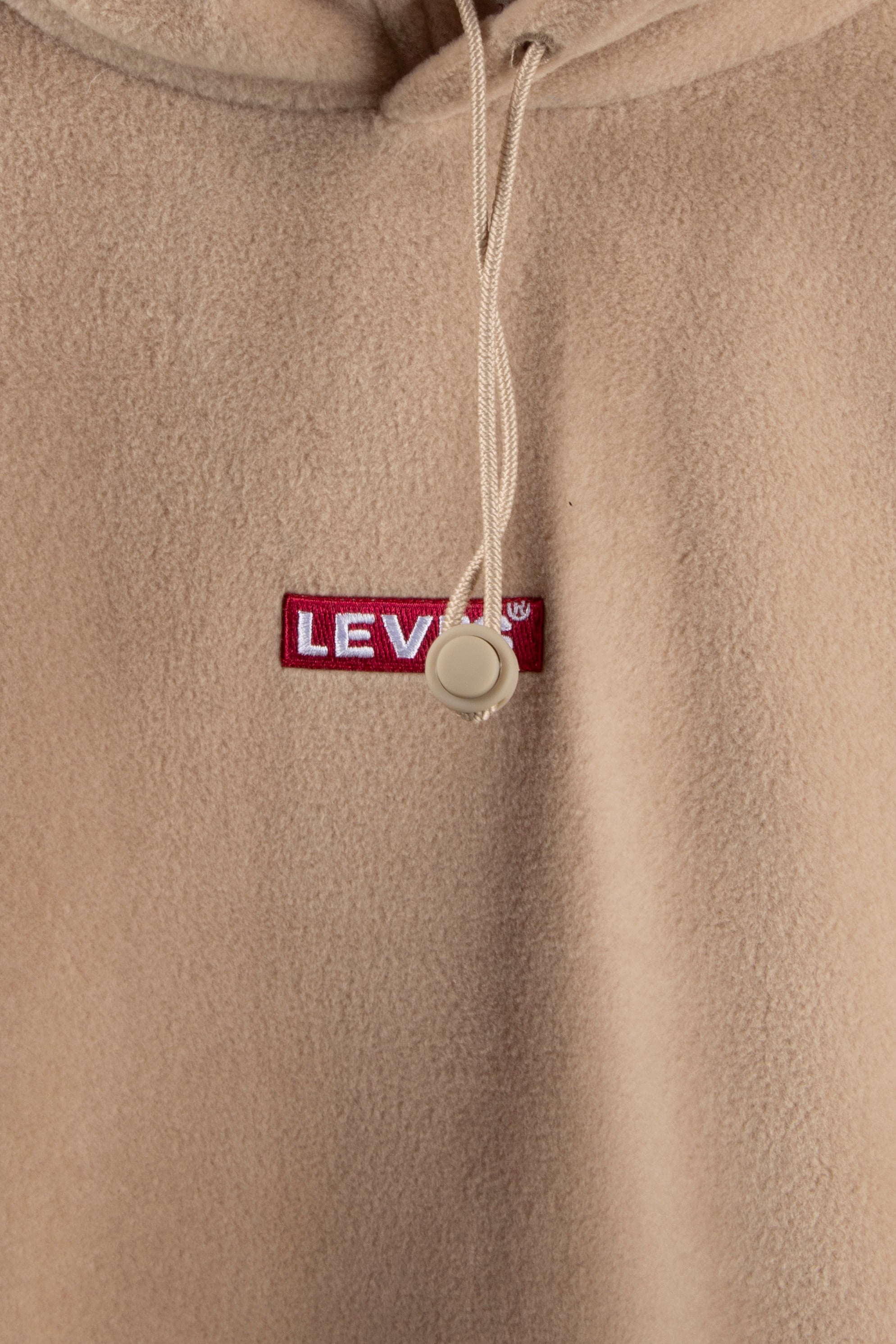 FLEECE BABY TAB EMBROIDERY RED LOGO HOODIE 4